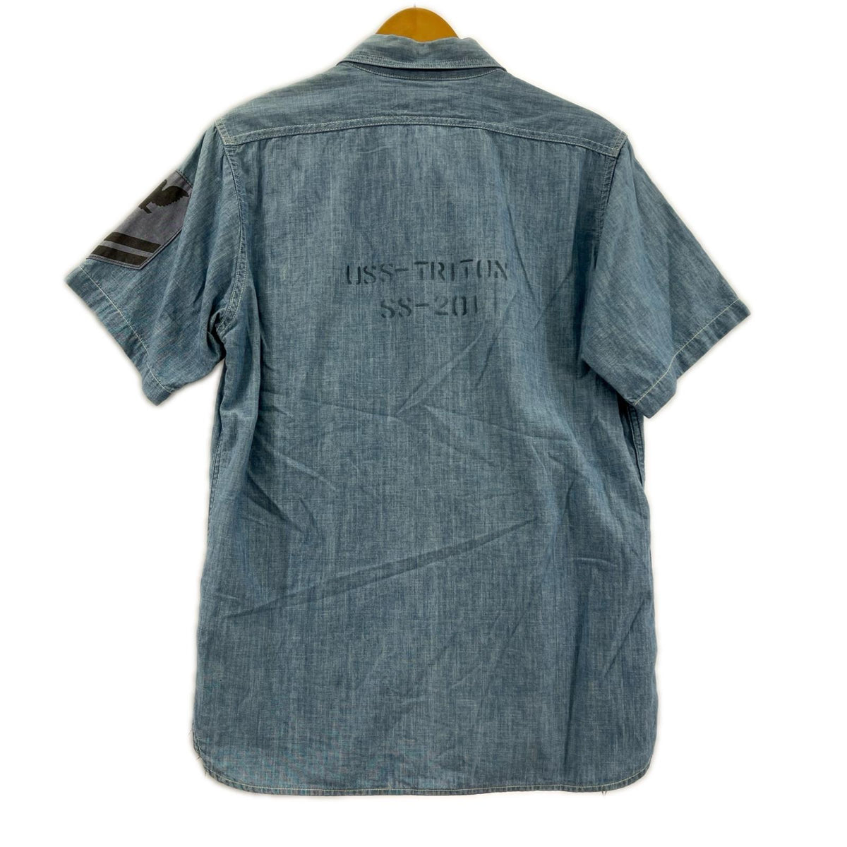 半袖シャツ REAL McCOY’S UNIFORMS/ｼｬﾝﾌﾞﾚｰ/USN/水色 ブルー