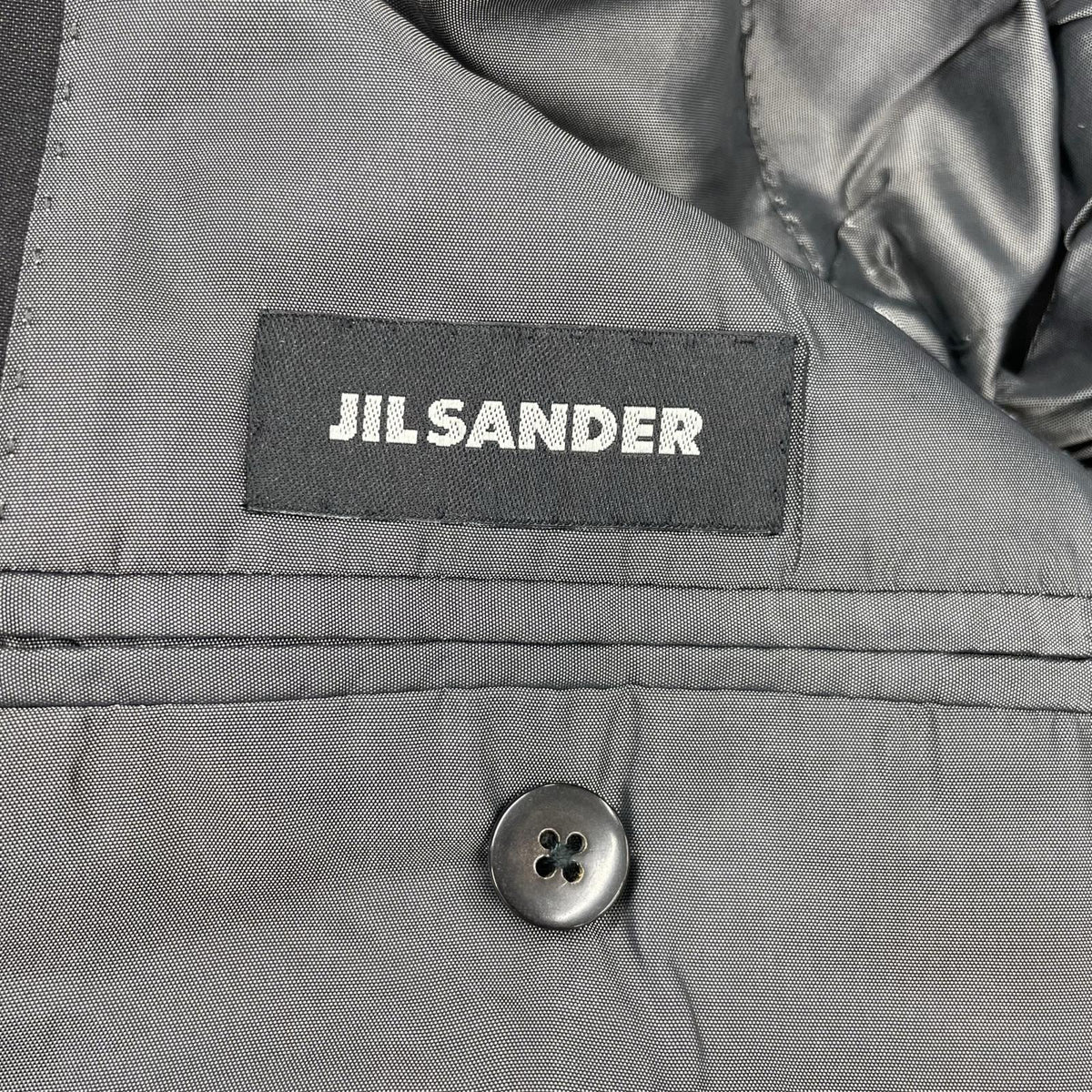 ジャケット JIL SANDER ピークドラペル1Bジャケット 44 グレー 44 グレー