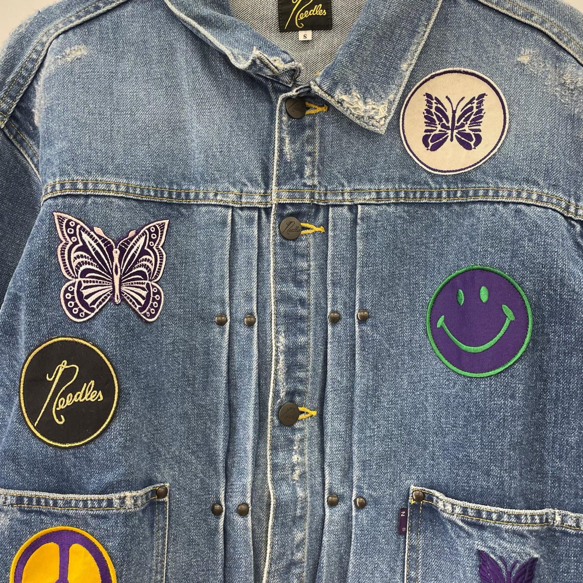 デニムジャケット Assorted Patches Jean Jacket S KP137 S
