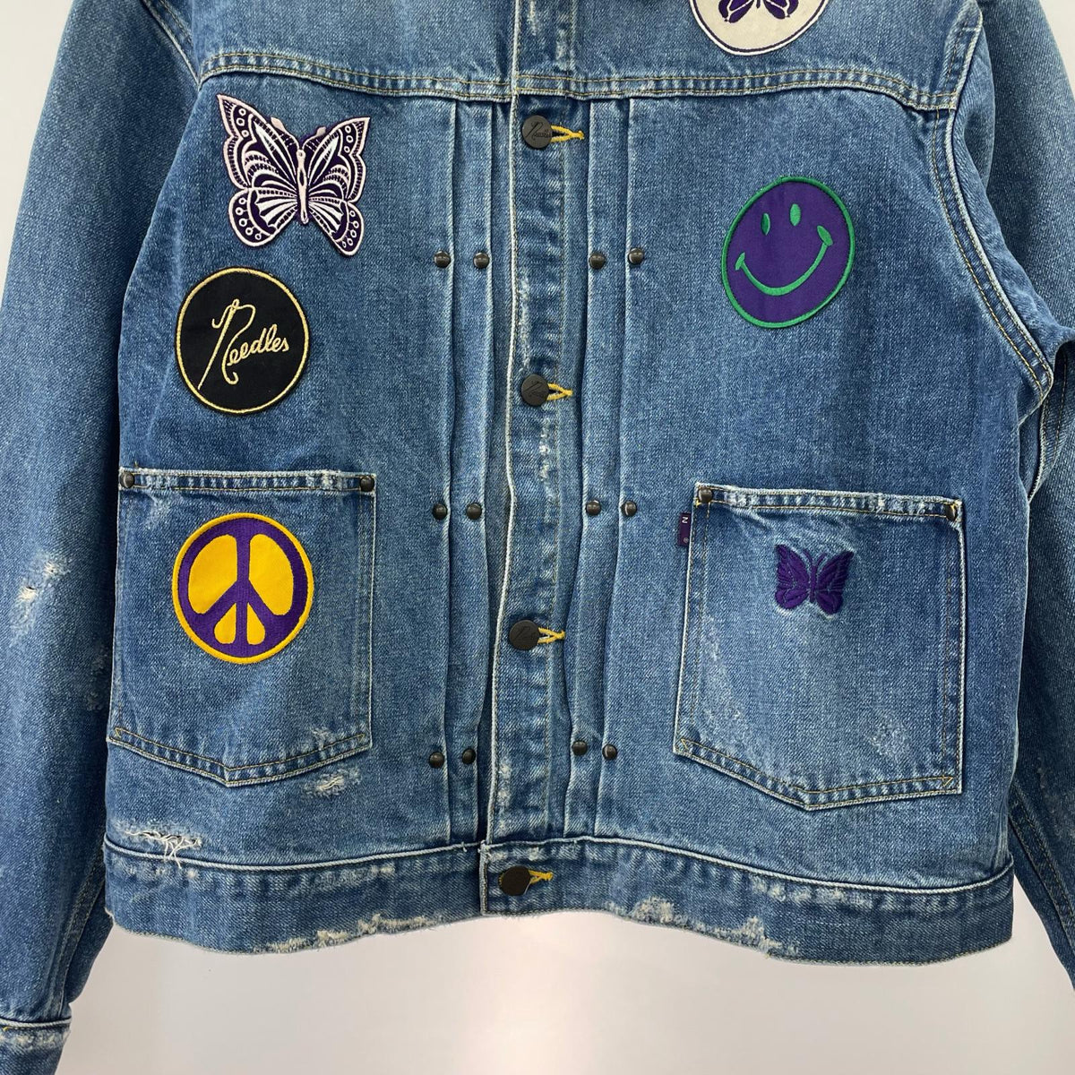 デニムジャケット Assorted Patches Jean Jacket S KP137 S