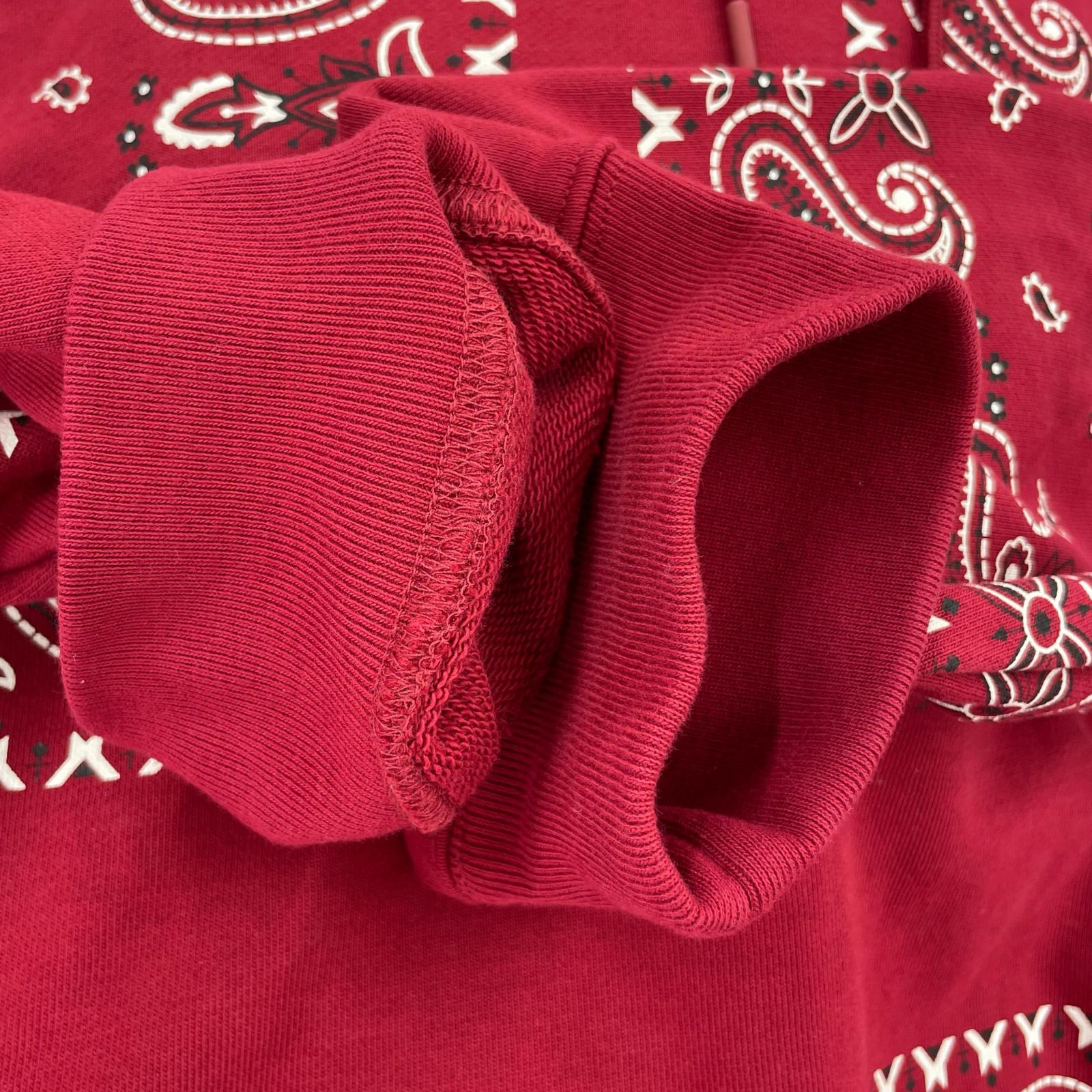 パーカー 26SS BANDANA HOODIE XL レッド