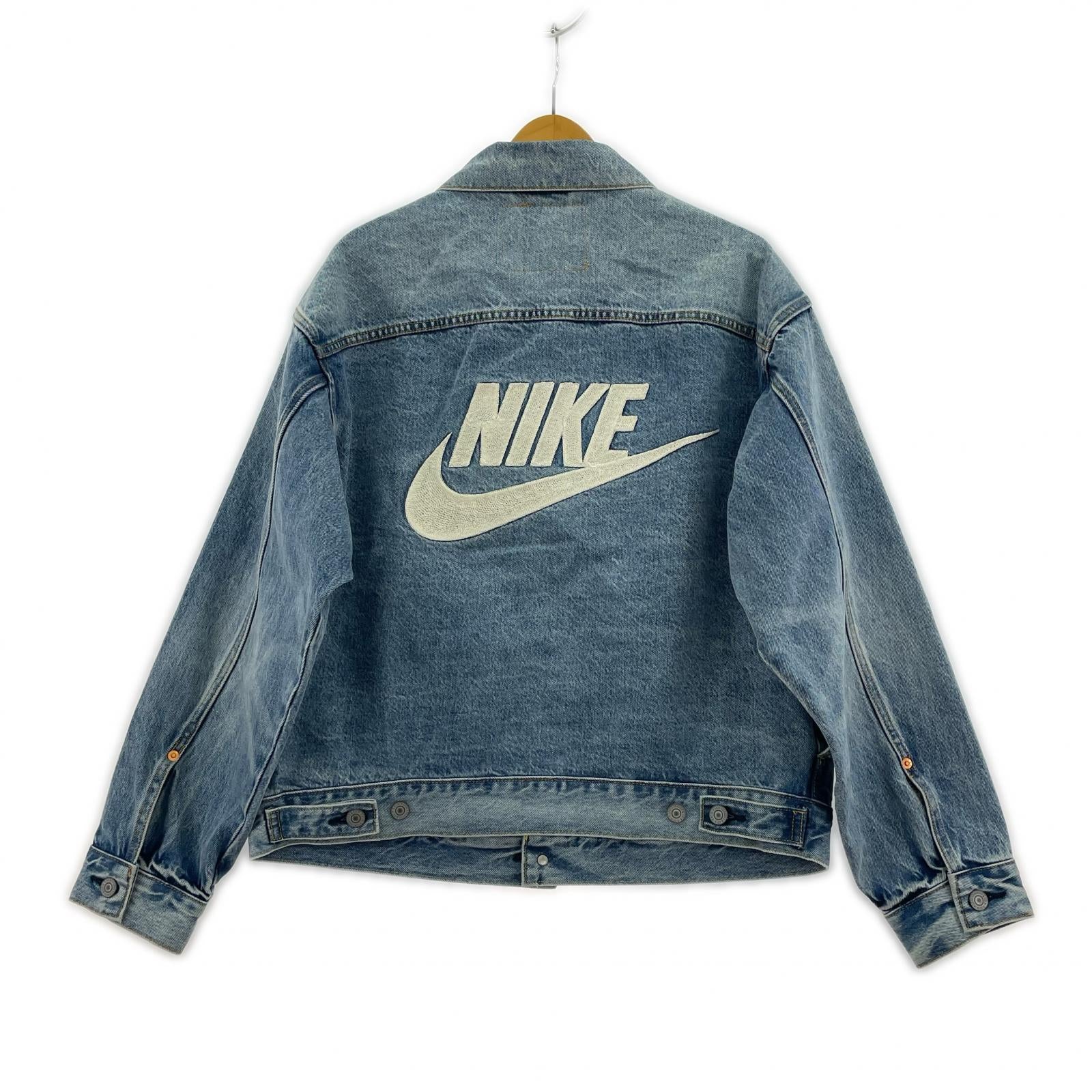 デニムジャケット ×NIKE Denim Trucker Jacket (S) S ブルー