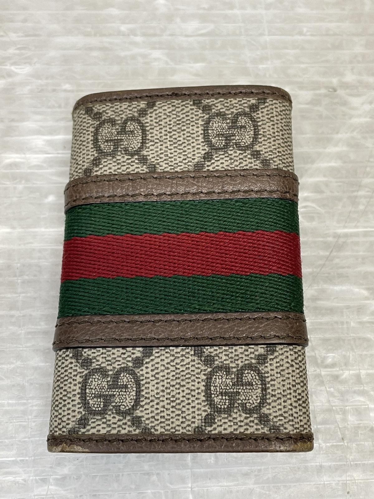 GUCCI オフディア GGスプリーム PVC キーケース 603732