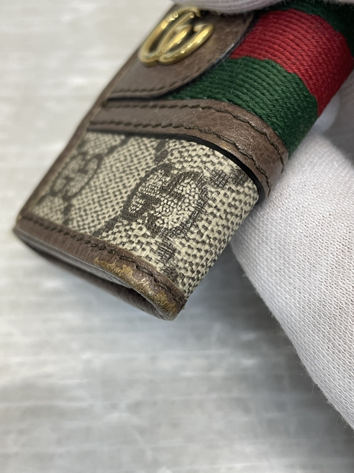 GUCCI オフディア GGスプリーム PVC キーケース 603732