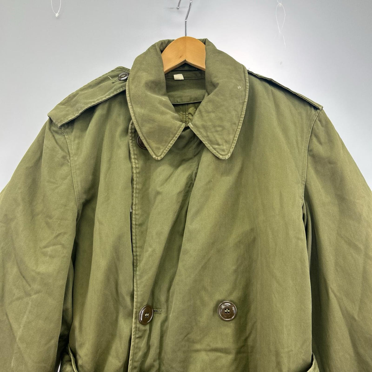 ミリタリージャケット 40s US ARMY ｵﾌｨｻｰｺｰﾄ ﾗｲﾅｰ付き S カーキ