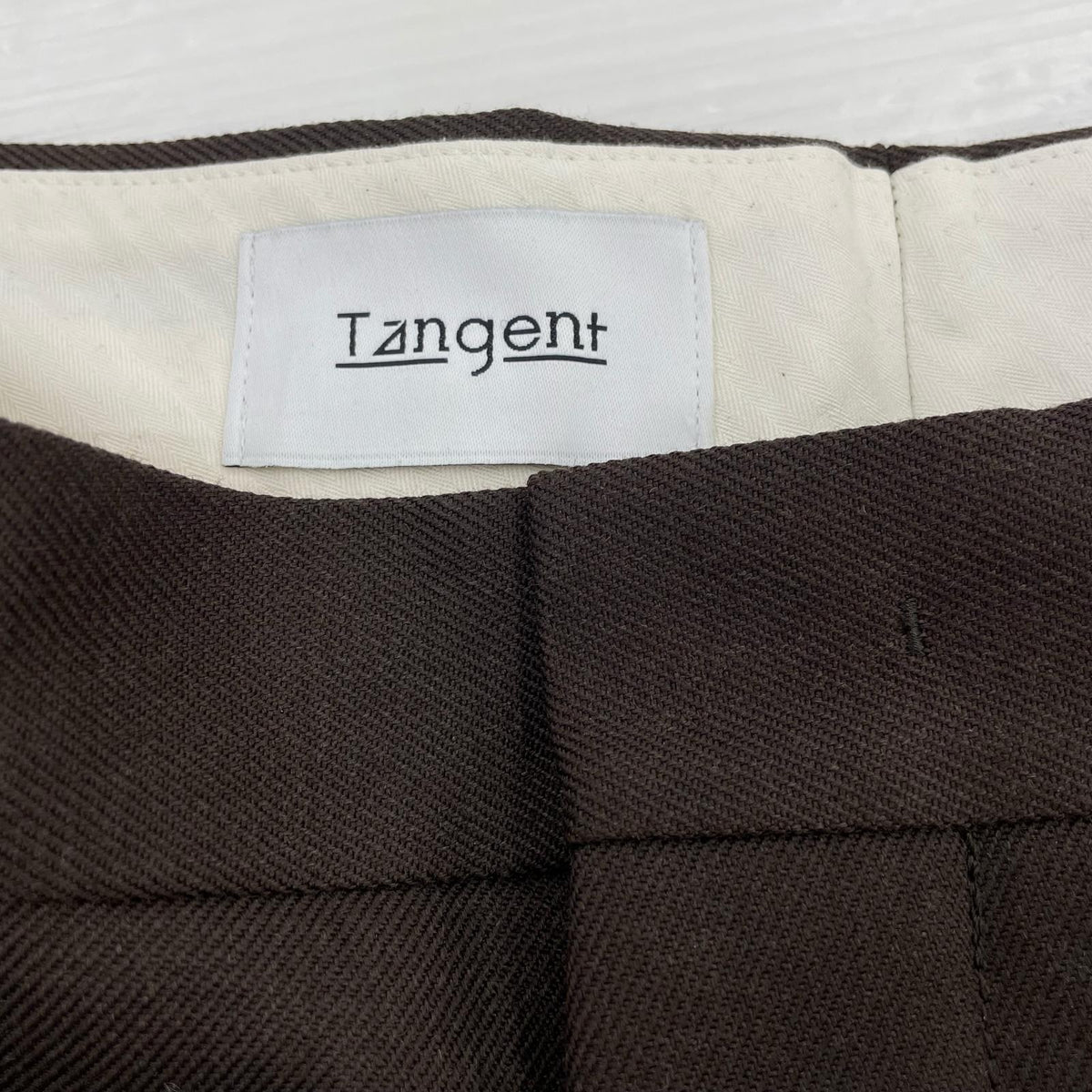 パンツ TANGENT ITALIAN CEREMONY TROUSERS 茶 44 44 ブラウン