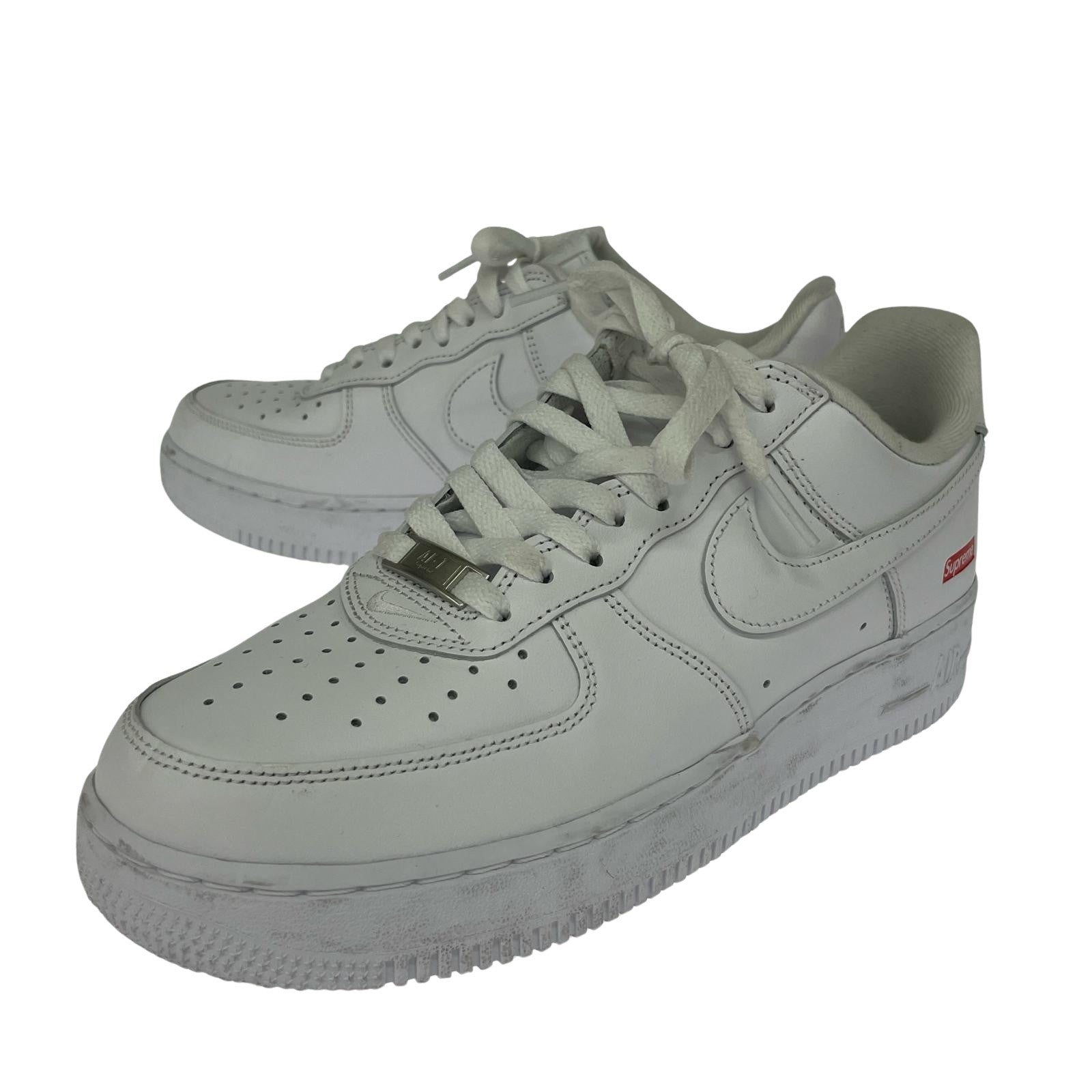 スニーカー NIKE×Supreme Air Force 1 Low WHT 25.5 25.5cm (US7 1/2 UK7 EU41) ホワイト