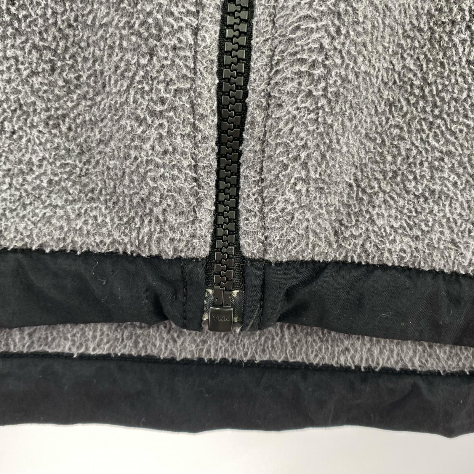 ジャケット XXL 黒×グレー フリース