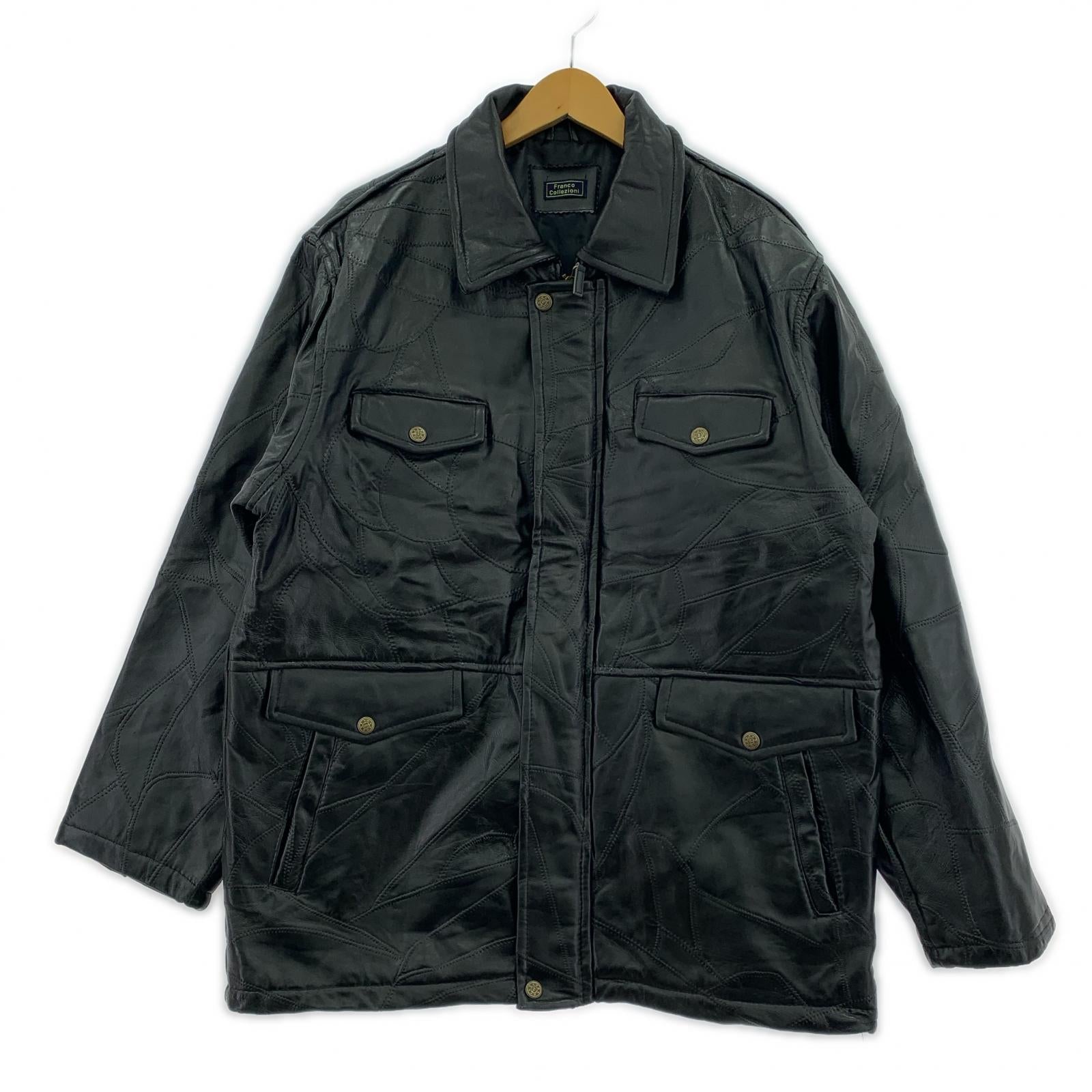 レザージャケット 羊革　JKT L ブラック
