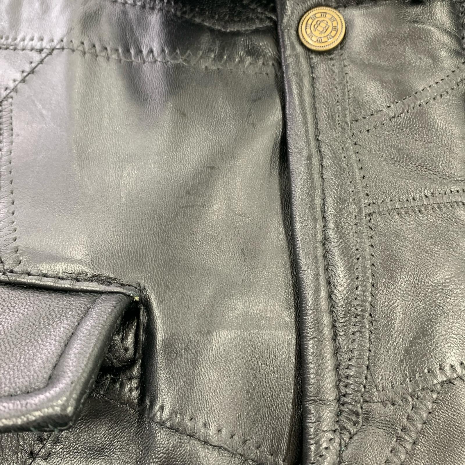 レザージャケット 羊革　JKT L ブラック