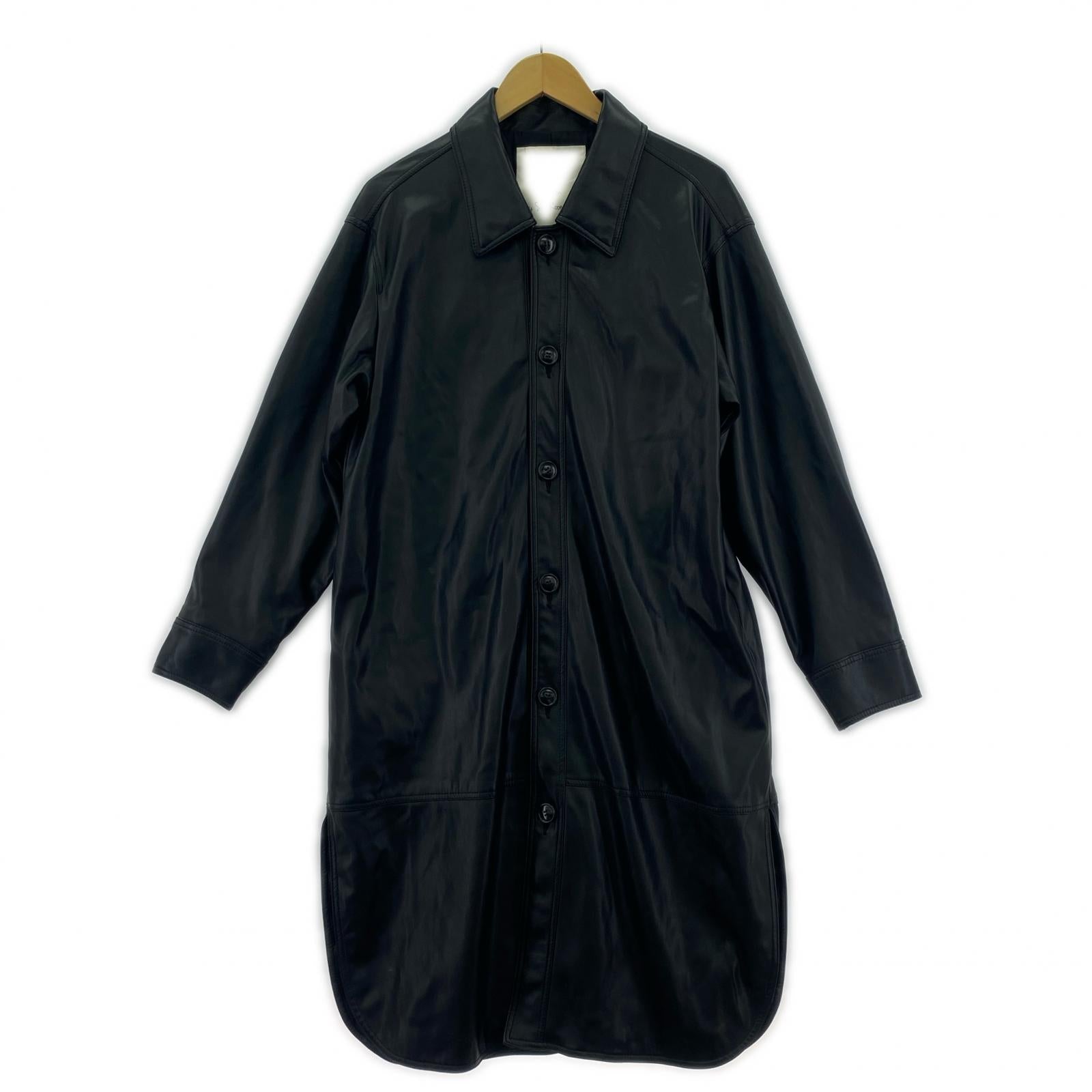 ジャケット Sea Room lynn フェイクレザーコート ブラック M ブラック