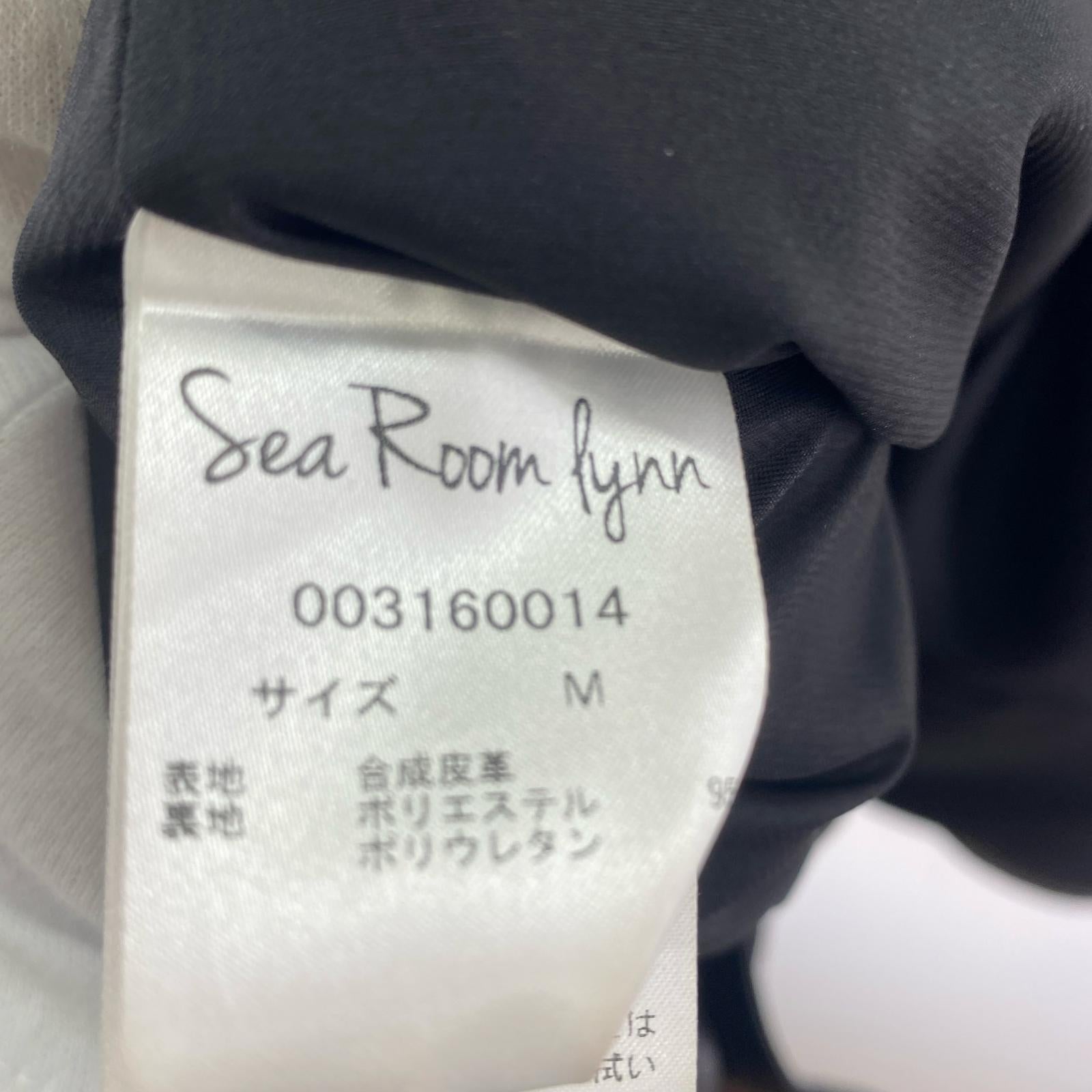 ジャケット Sea Room lynn フェイクレザーコート ブラック M ブラック