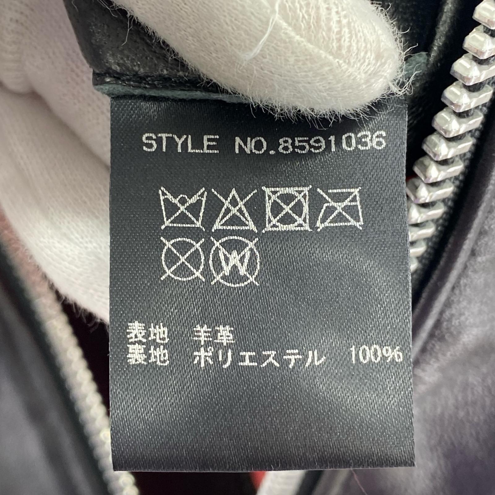 ライダースジャケット RETRO GRADE ダブルライダース L L ブラック