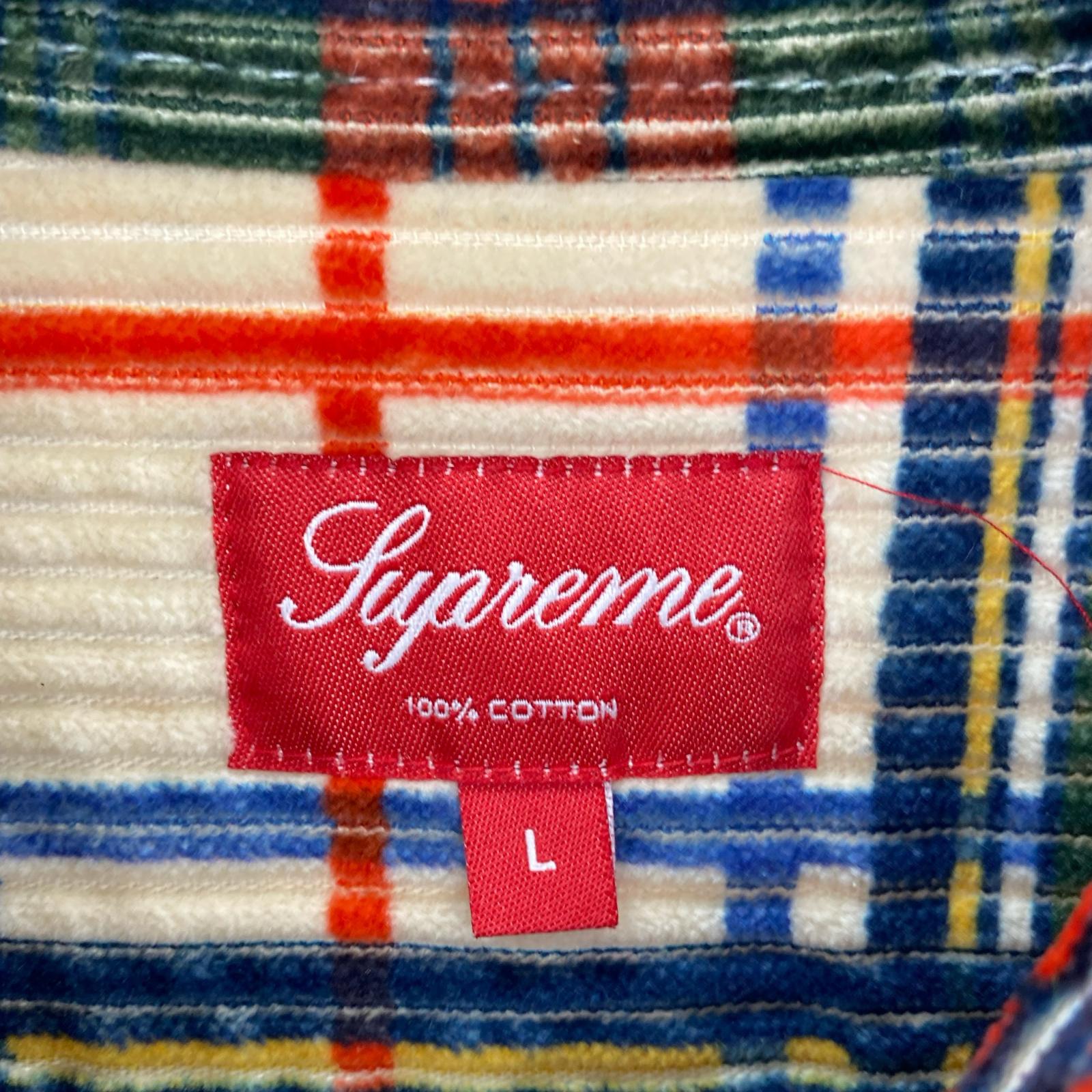 長袖シャツ Corduroy Shirt Plaid L L