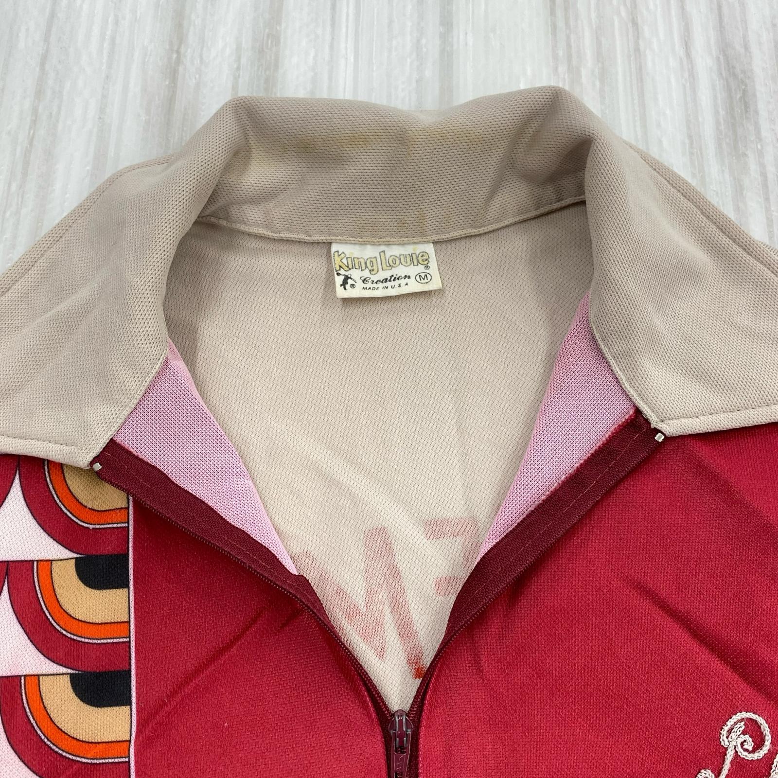 半袖シャツ King Louie 70s ボーリングシャツ ジップ(M) M