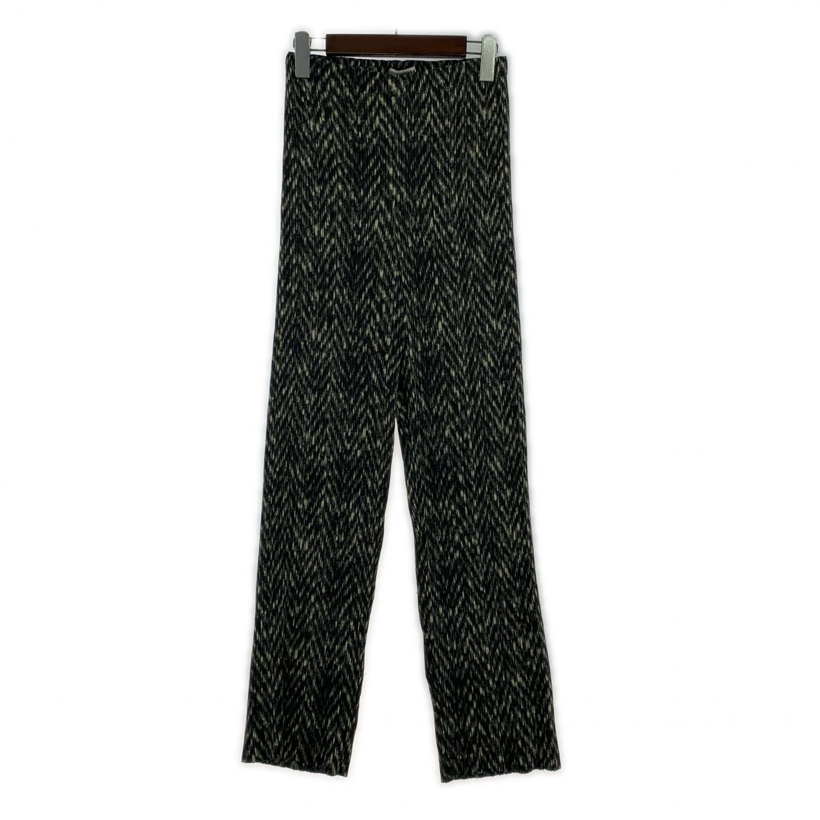 パンツ ISSEY MIYAKE 総柄プリーツパンツ IM74-FF947 (M) M