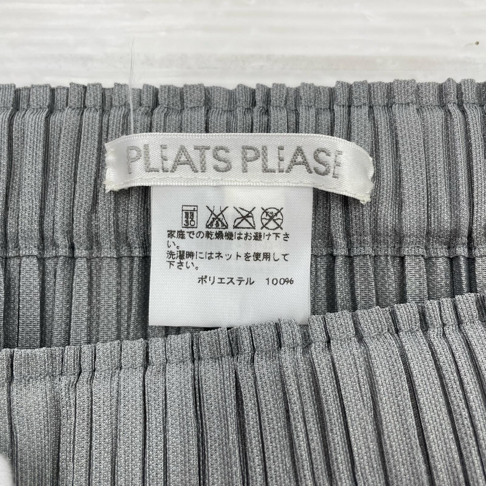 ミニスカート PLEATS PLEASE コクーンプリーツスカート PP55-JG403 グレー (5) 5 グレー