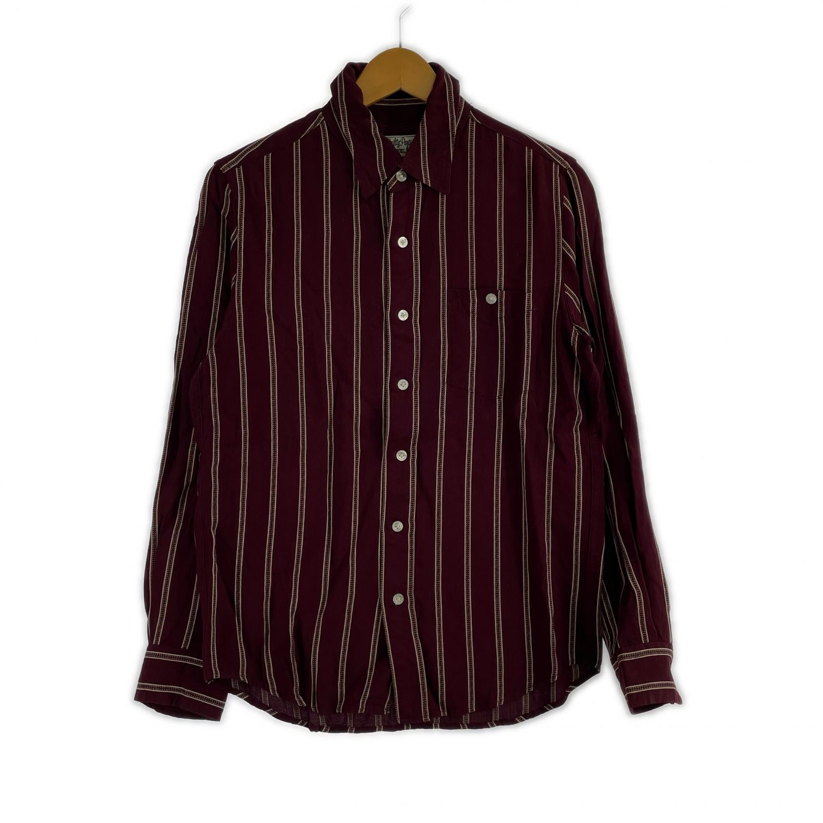 長袖シャツ 10AW レーヨン シャツ S レッド S