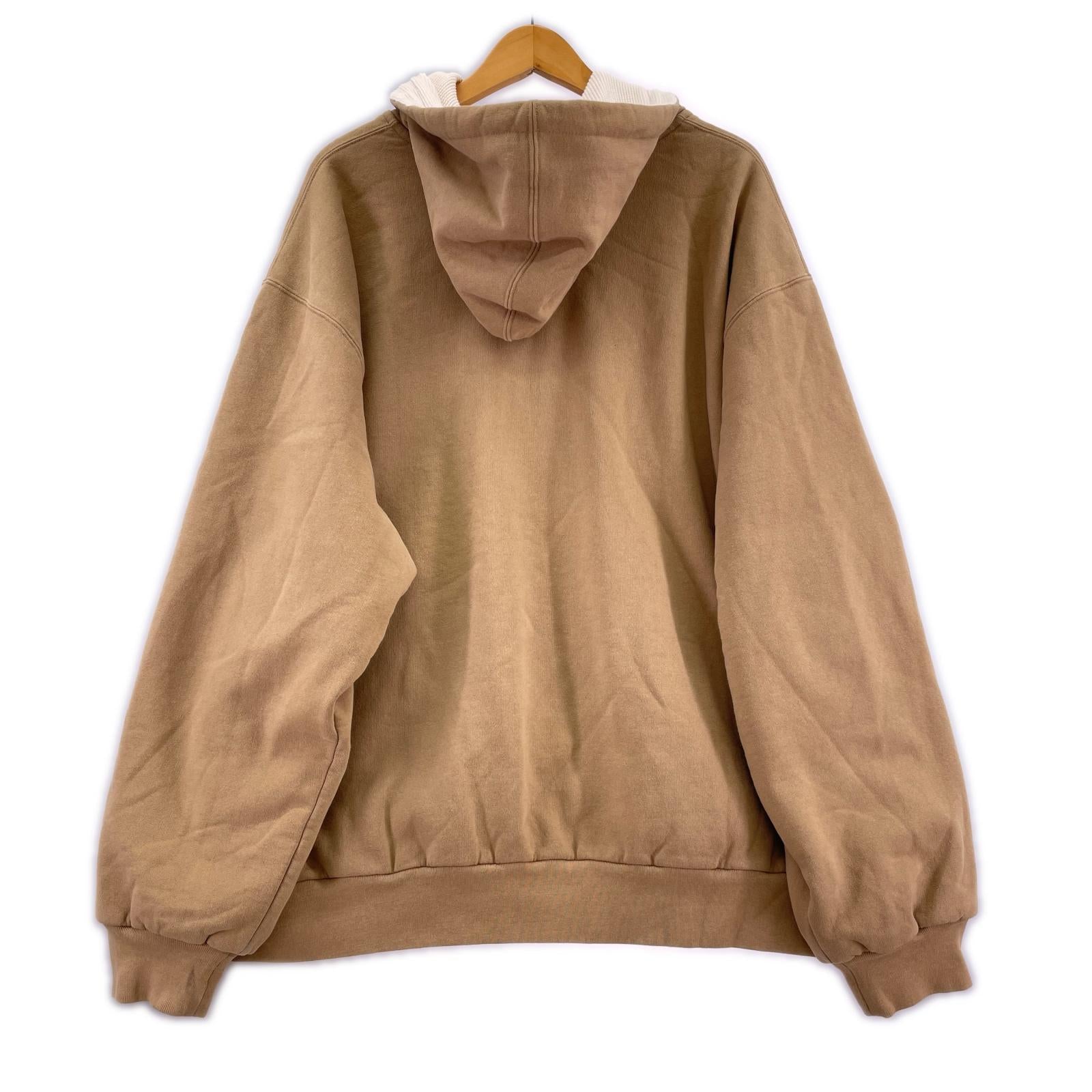 パーカー リバーシブル サーマル パーカー ベージュ 白 ＸＬ ベージュ