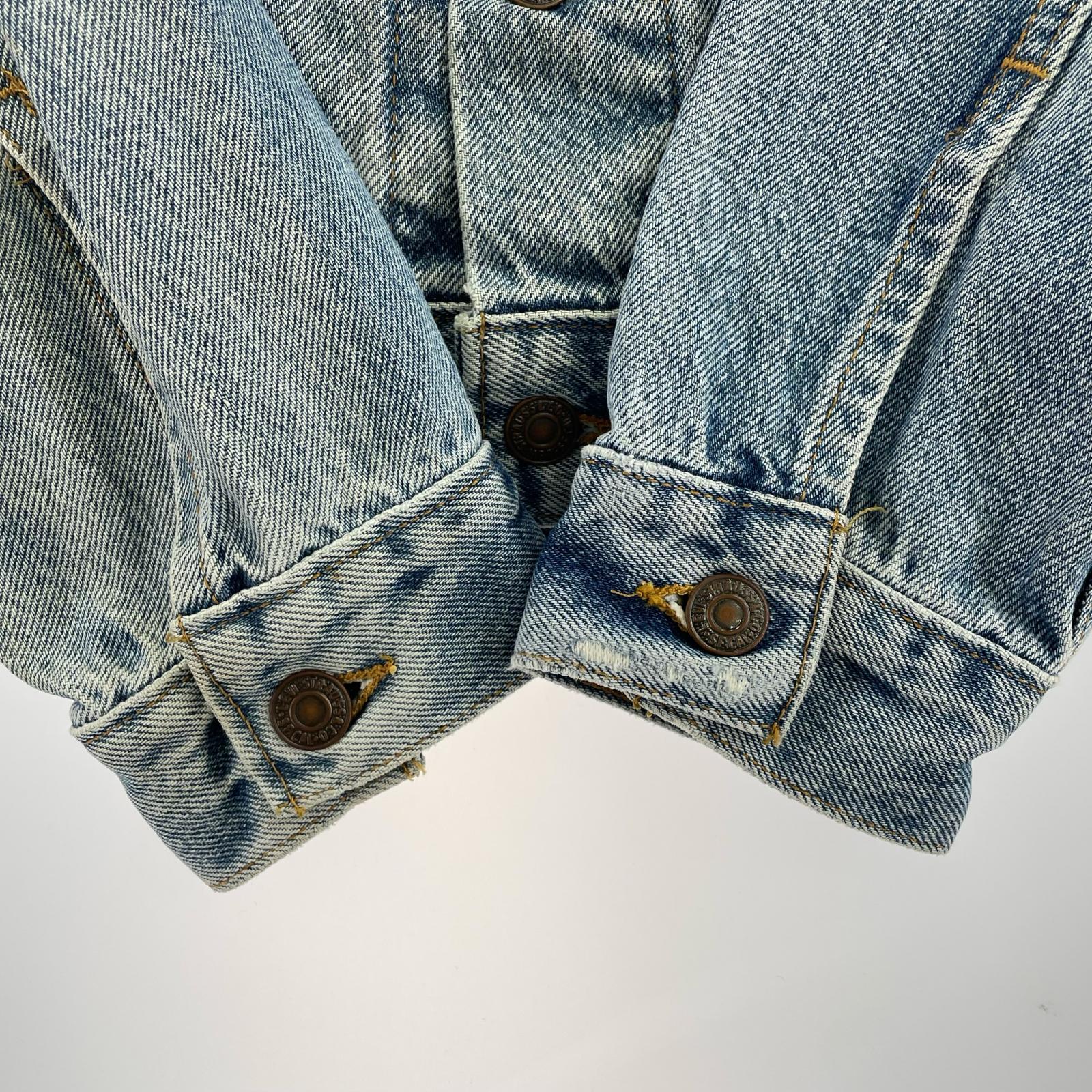 デニムジャケット 90s USA製 ボタン裏715 70507-0389 S ブルー