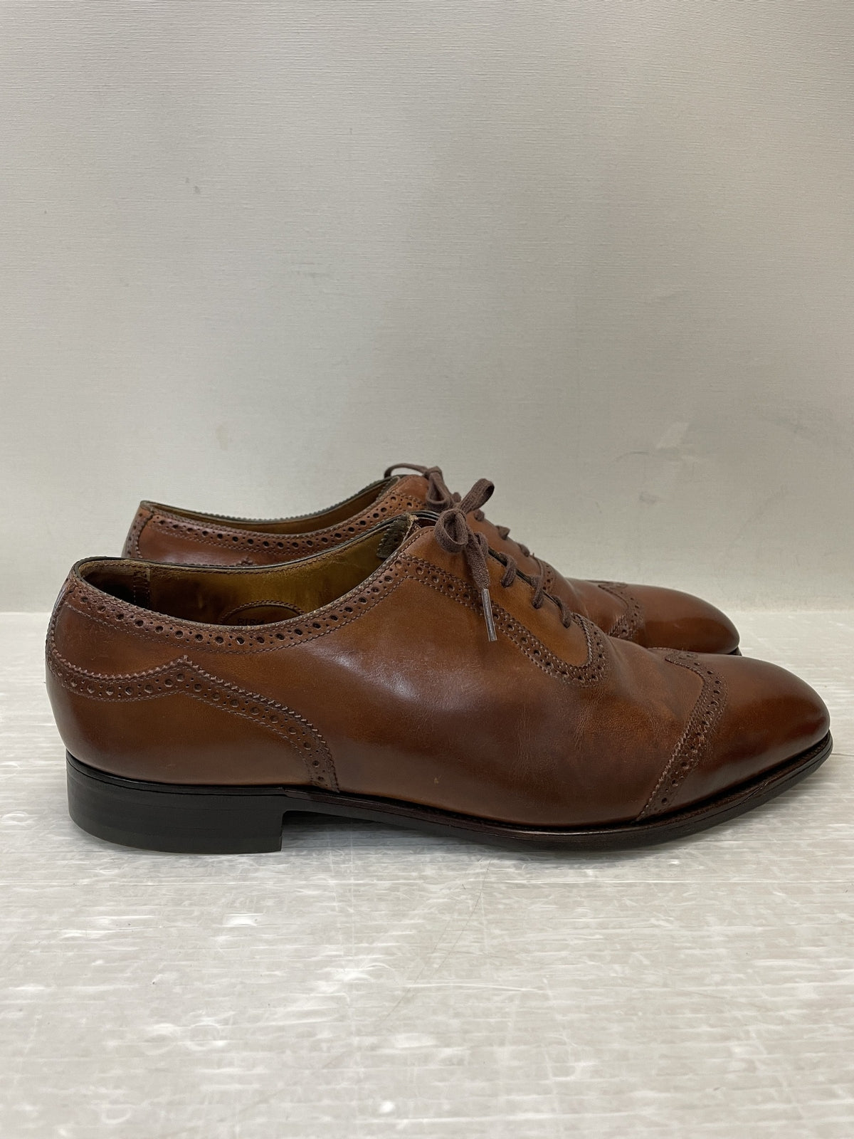 シューズ EDWARD GREEN メダリオンシューズ 8 1/2 ブラウン