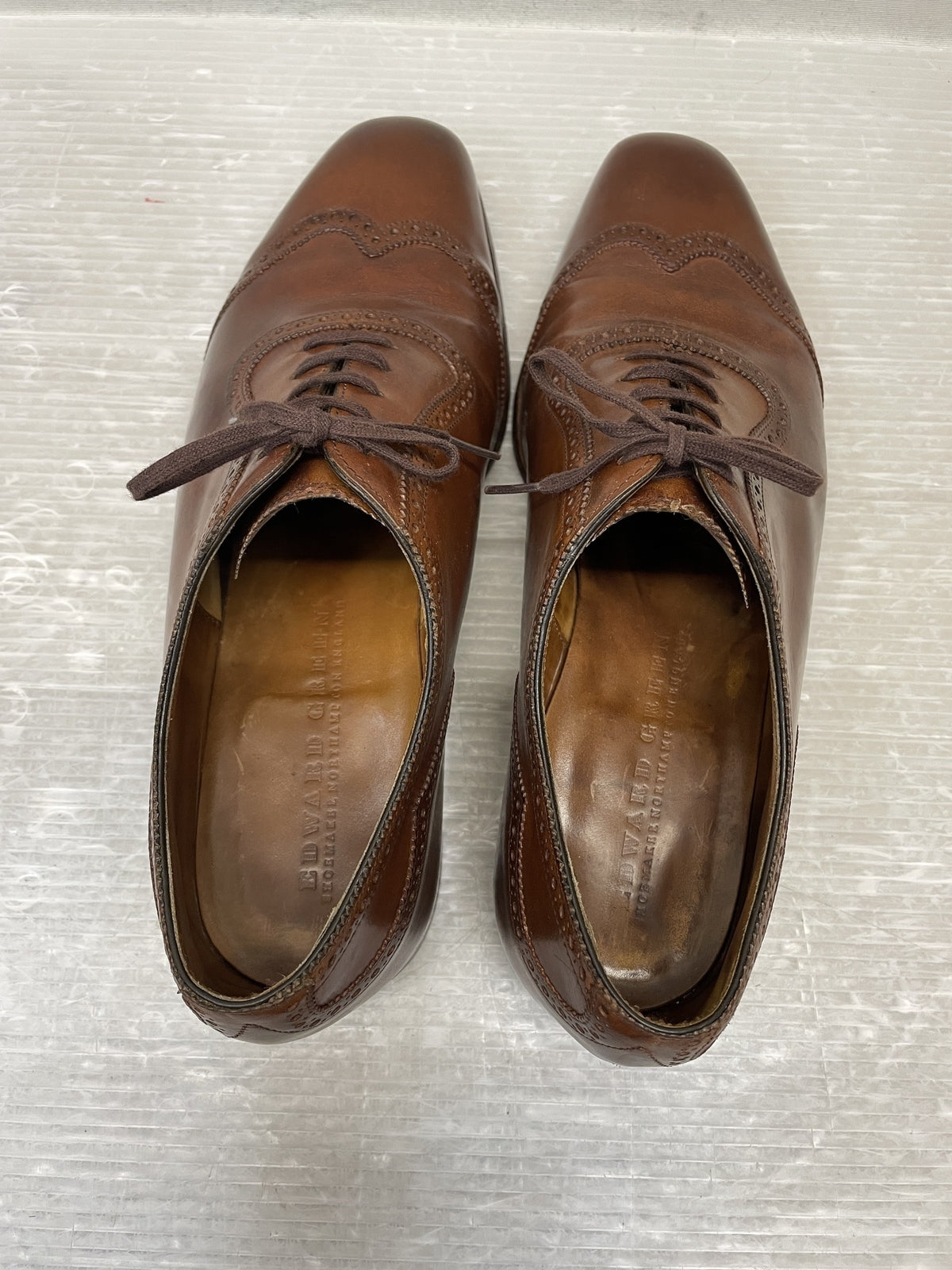 シューズ EDWARD GREEN メダリオンシューズ 8 1/2 ブラウン
