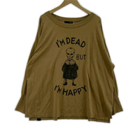 長袖Ｔシャツ NIAGARA/BUT I'M HAPPYオーバーサイズTシャツ(F)茶 ブラウン