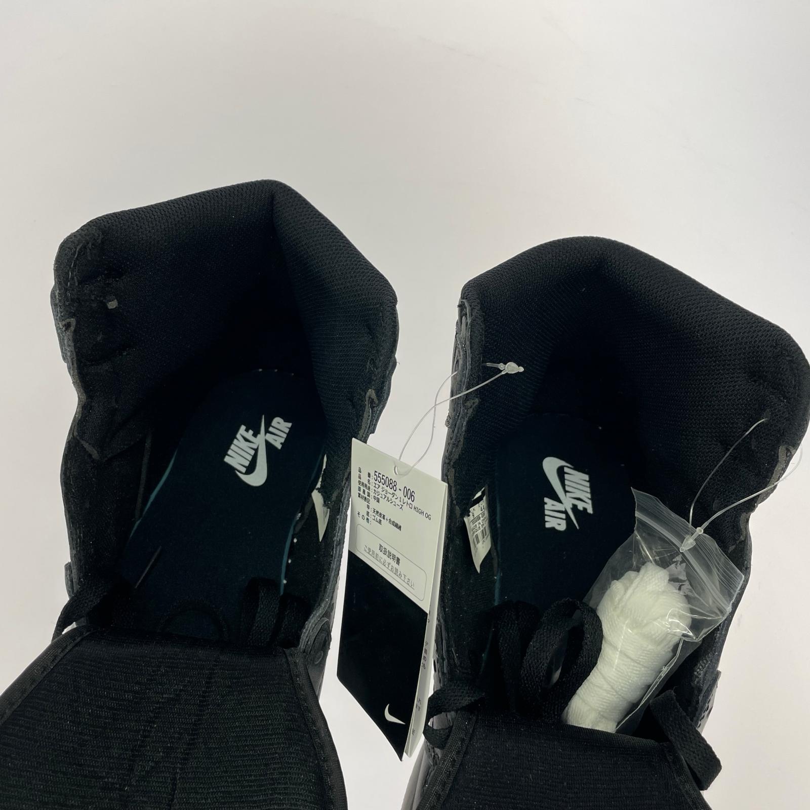 スニーカー AIR JORDAN 1 RETRO HIGH/555088-006/28cm 28cm (US10 UK9 1/2 EU46) ブラック
