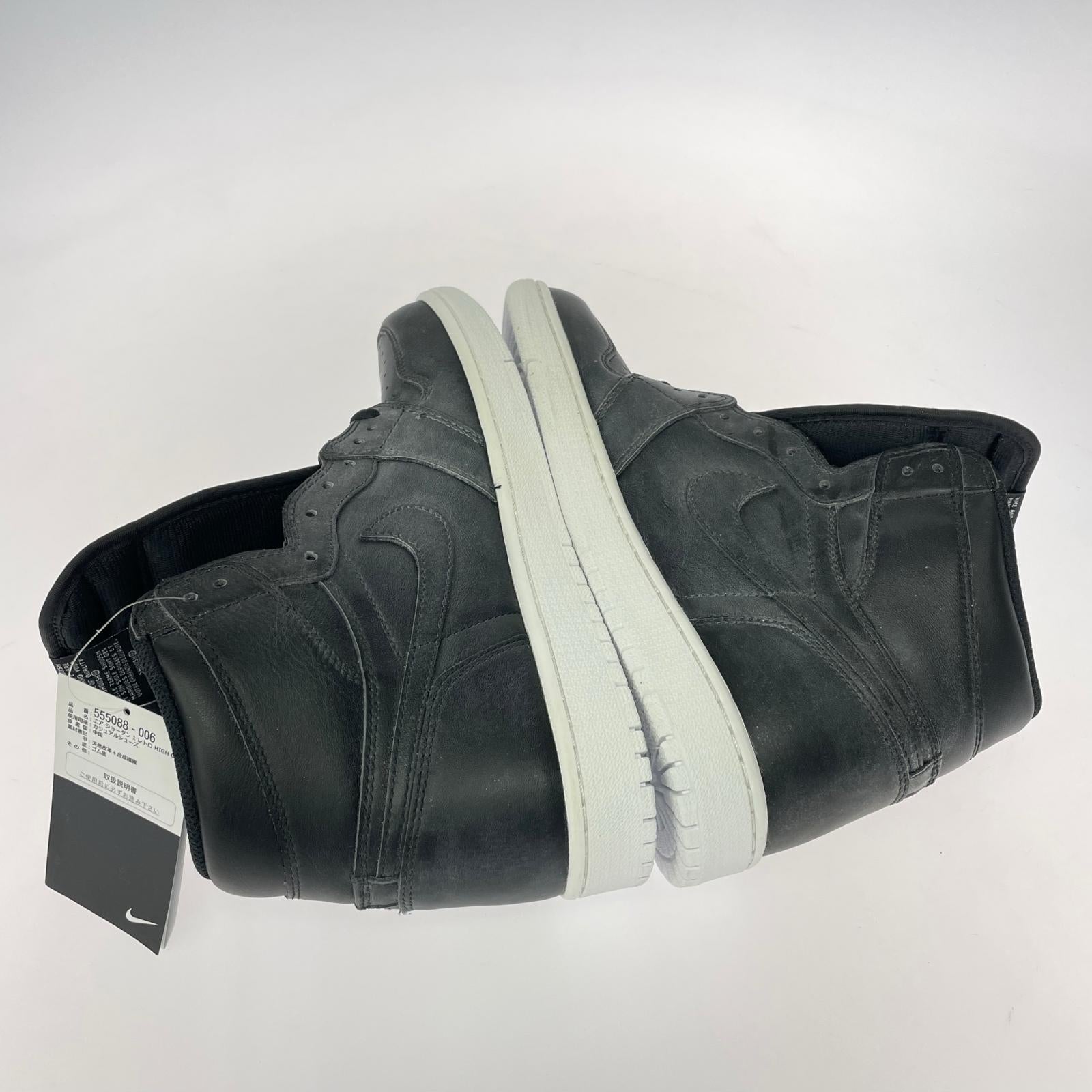 スニーカー AIR JORDAN 1 RETRO HIGH/555088-006/28cm 28cm (US10 UK9 1/2 EU46) ブラック