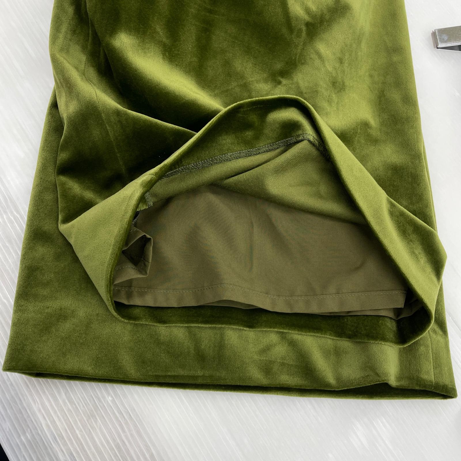 パンツ TAAKK 24AW ベルベットワイドパンツ 2 グリーン