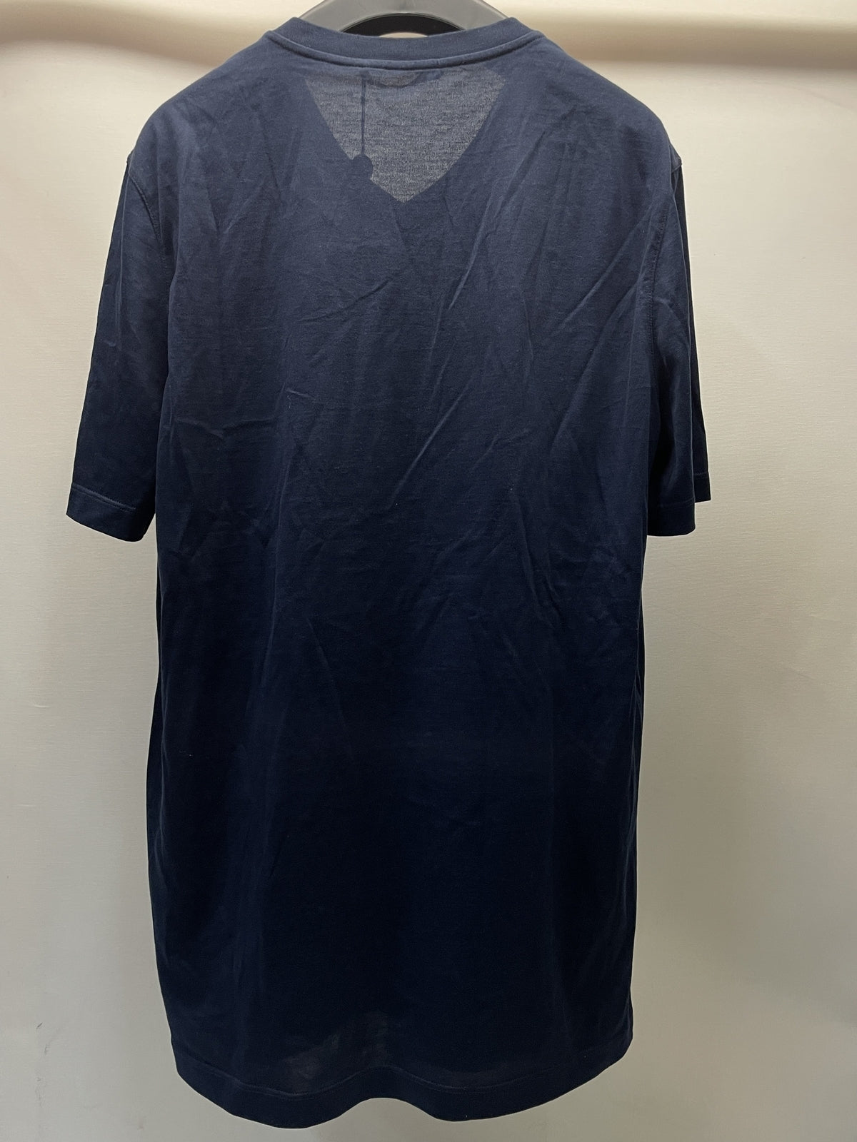 LOUIS VUITTON ｻｰｸﾙLV刺繍 Vﾈｯｸｶｯﾄｿｰ XL 紺 RM191Q JC8 HAY51W