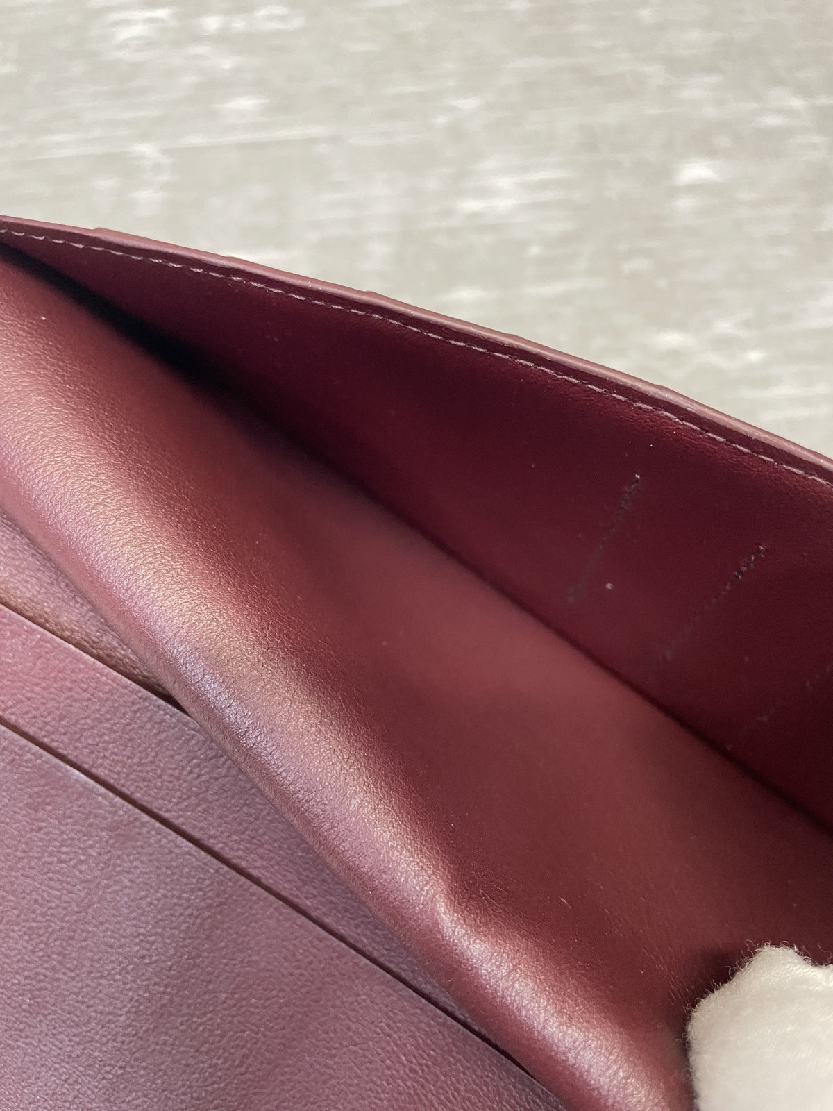 Cartier マストライン 長財布 札入れ ボルドー