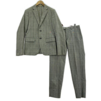 ジャケット JIL SANDER グレンチェックセットアップ 46 グレー 46 グレー