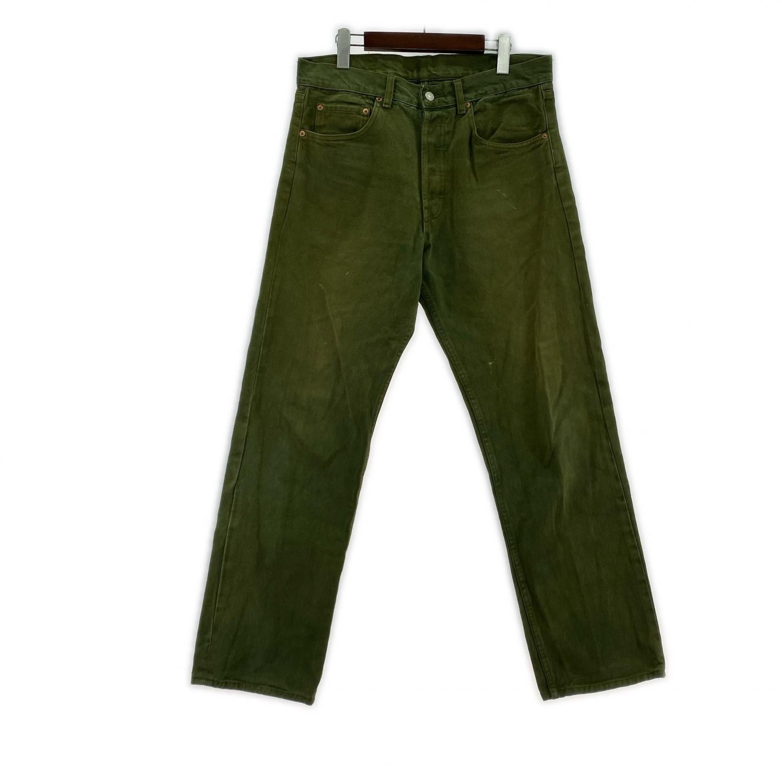 デニムパンツ 90s 501 W34 34 グリーン