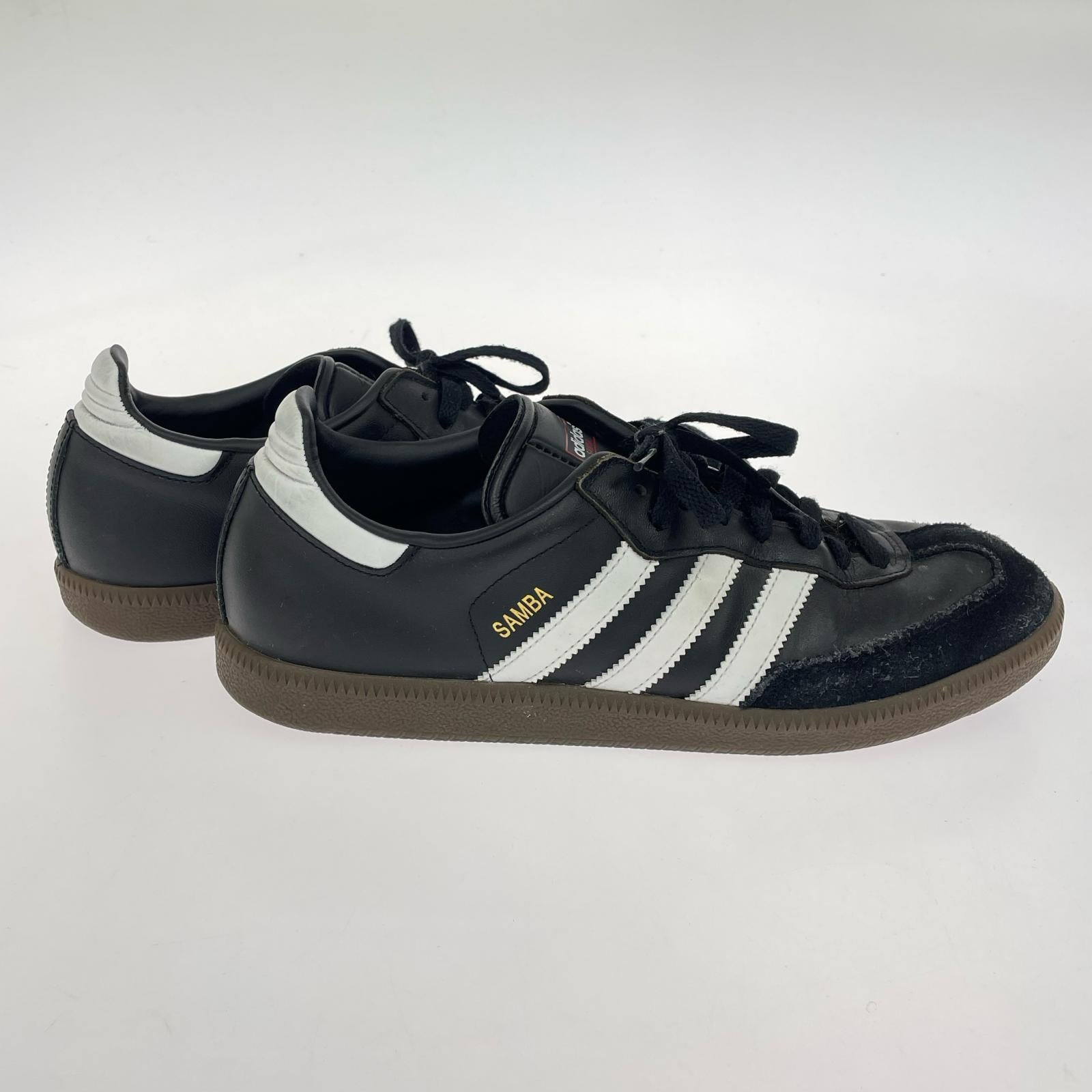スニーカー Samba Leather 27.5 019000 黒 27.5cm (US9 1/2 UK9 EU45) ブラック