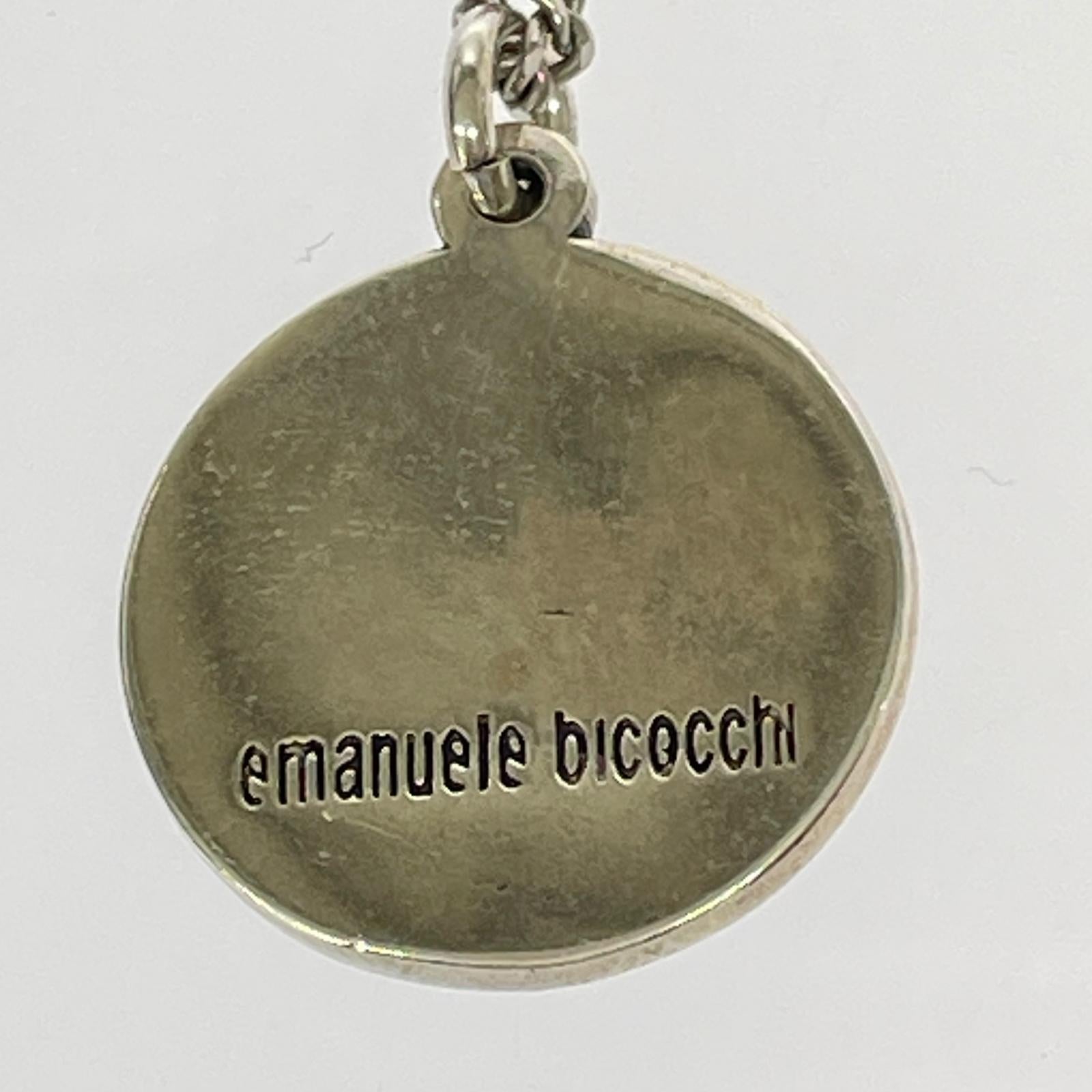 ネックレス emanuele bicocchi/スカルモチーフネックレス シルバー