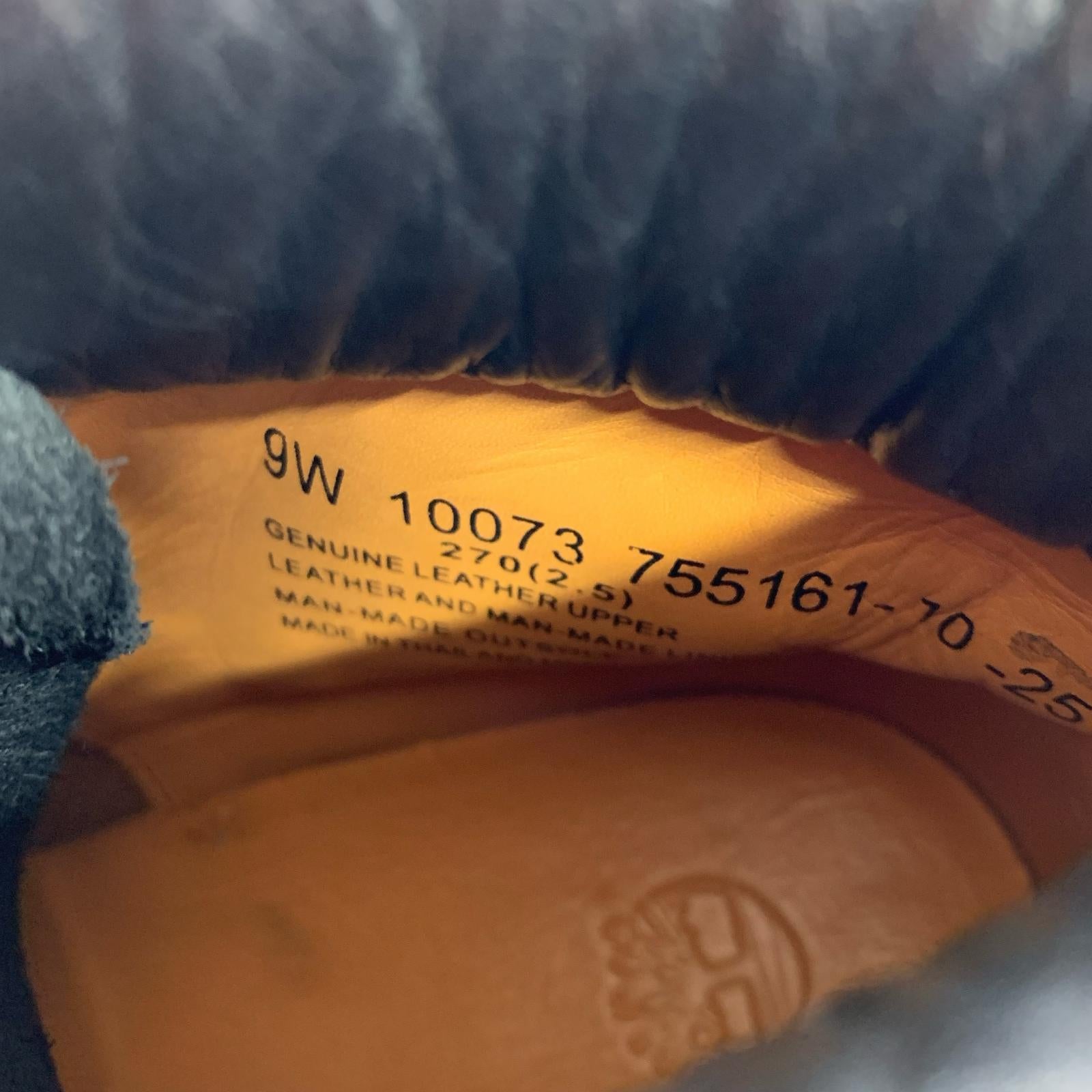 ブーツ Timberland 10073 ヌバック トレッキングブーツ 9W(27.0) ブラック
