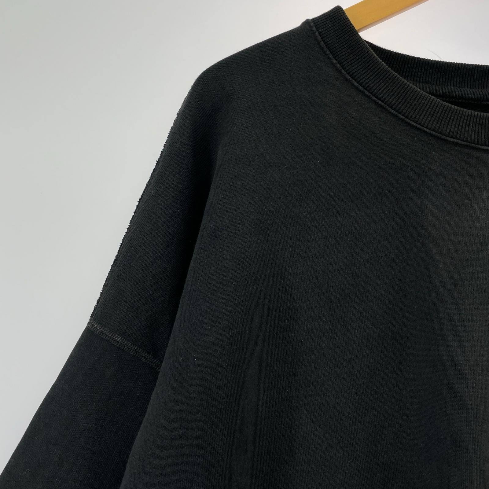 スウェット HUGE SWEAT ORGANIC COTTON HEAVY FLEECE 1 ブラック