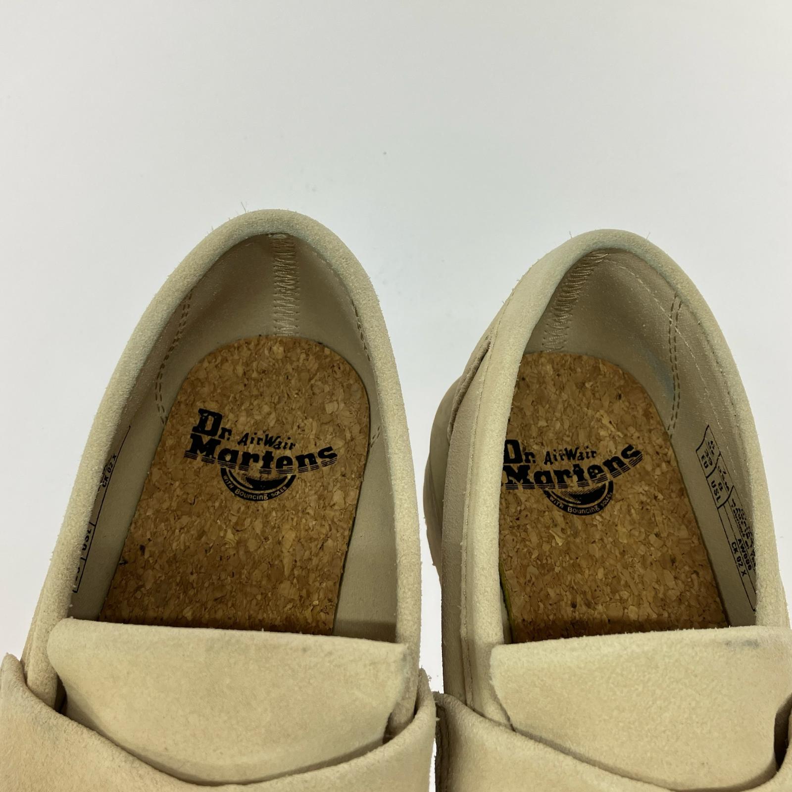 ブーツ dr.martens adrian タッセルローファー スエード ベージュ