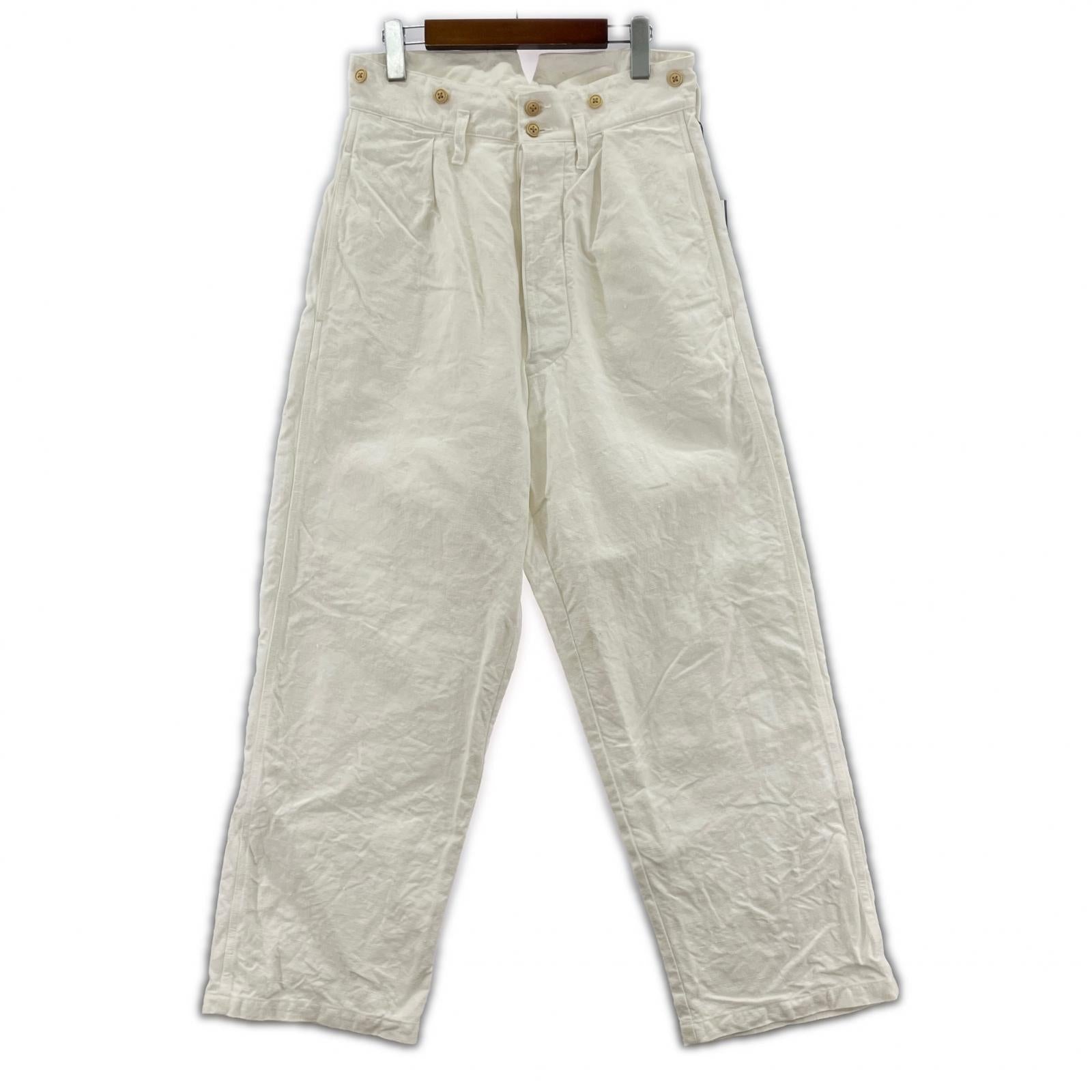 パンツ Nigel Cabourn FRENCH WORK PANT HEMP 白 (30) 30 ホワイト