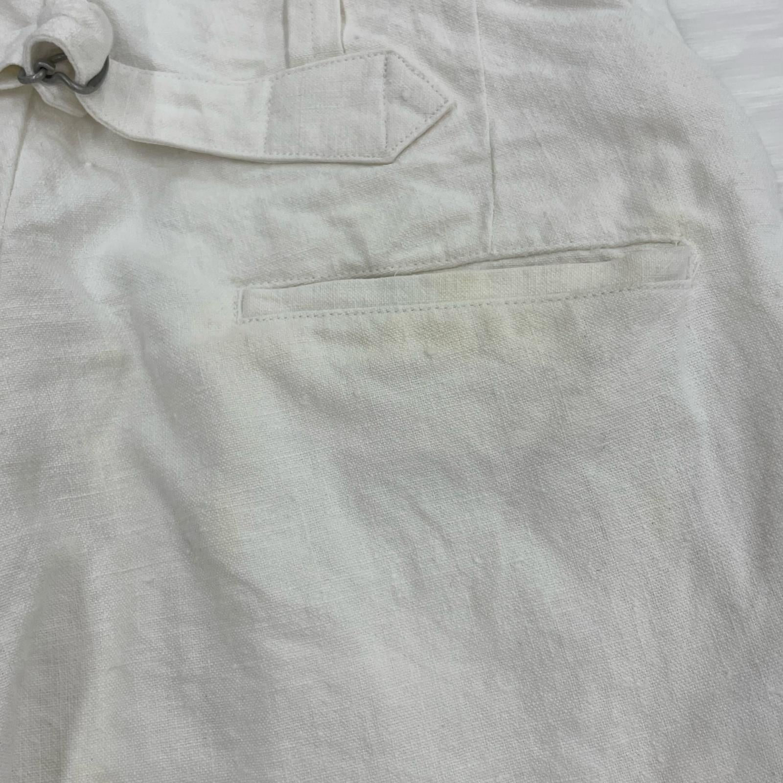 パンツ Nigel Cabourn FRENCH WORK PANT HEMP 白 (30) 30 ホワイト