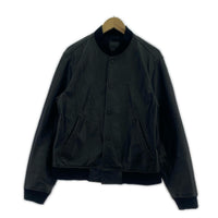 レザージャケット VARSITY jacket ラムレザー　ブルゾン S ブラック