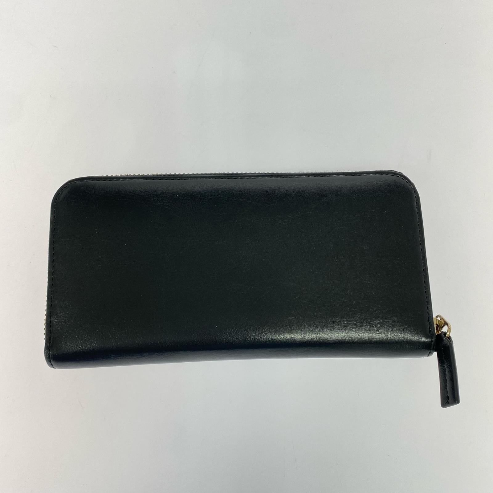 長財布 ロゴ 黒 ブラック