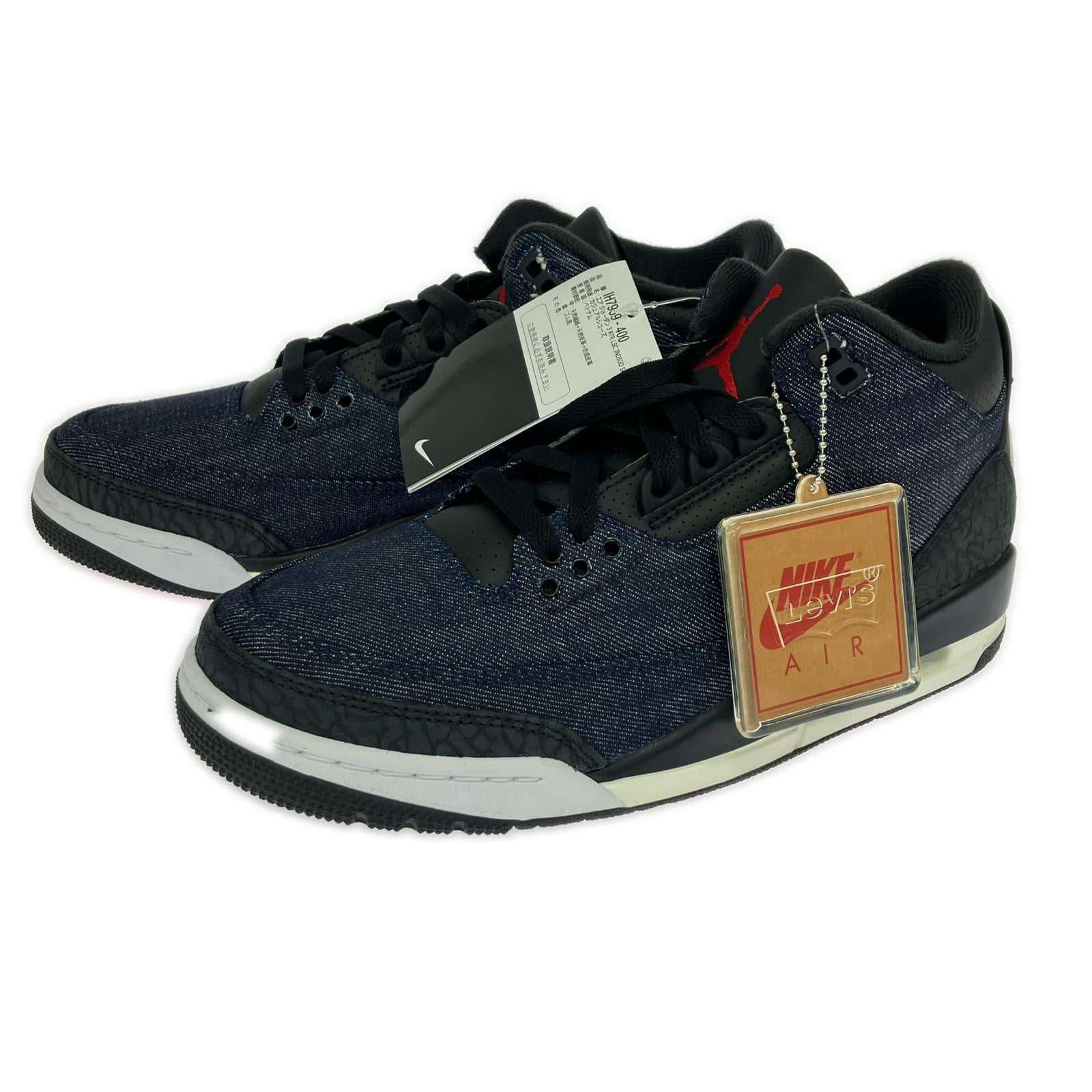 スニーカー NIKE×Levi's AIR JORDAN 3 RTR LSG INDIGO SP IH7959-400 (26.5) 26.5cm (US8 1/2 UK8 EU43) ネイビー