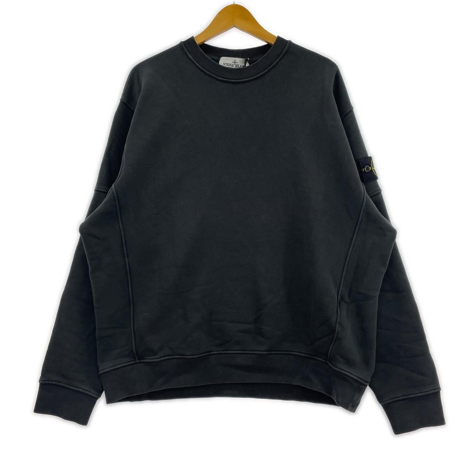スウェット 25AW Old Effect Fleece Crewneck L L ブラック
