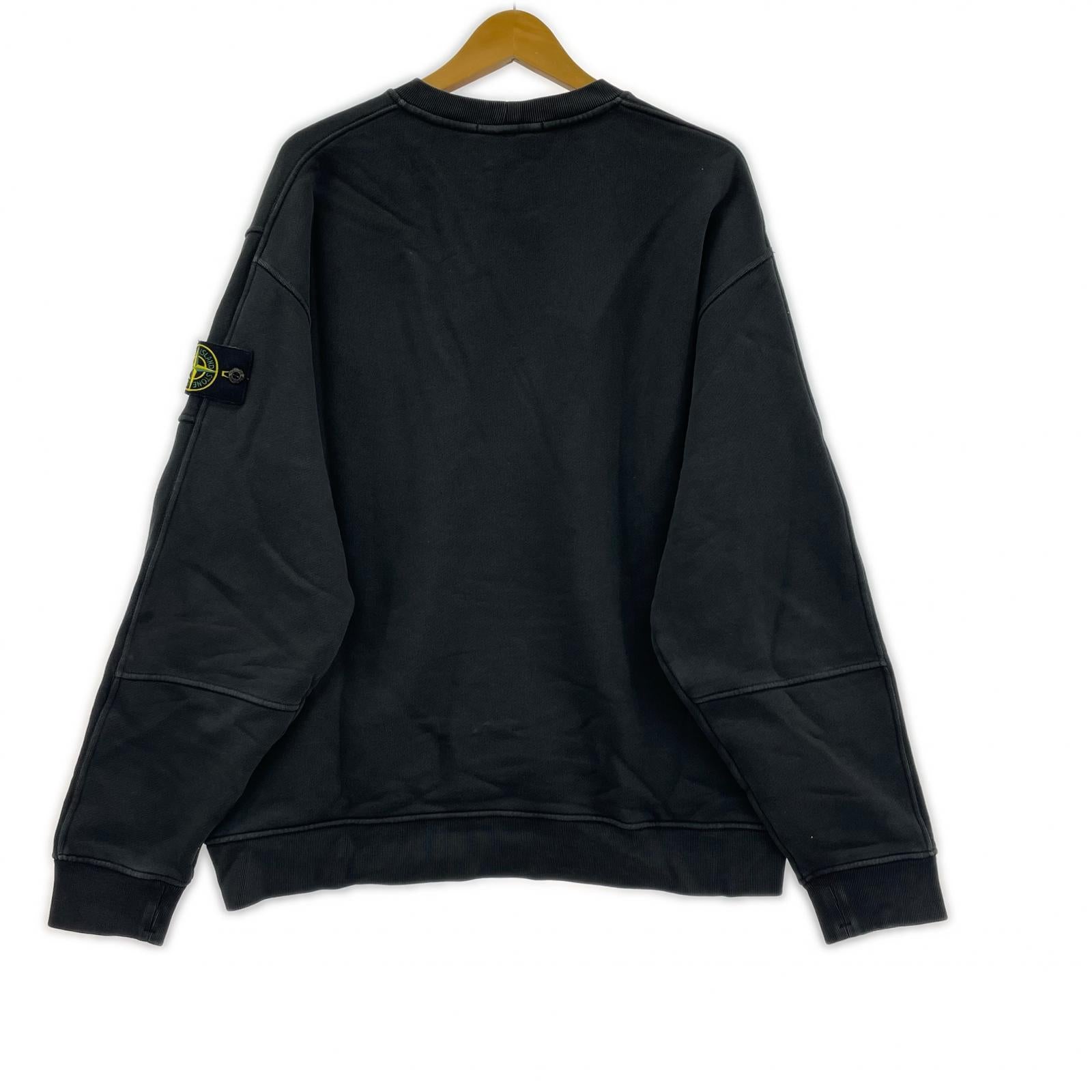 スウェット 25AW Old Effect Fleece Crewneck L L ブラック