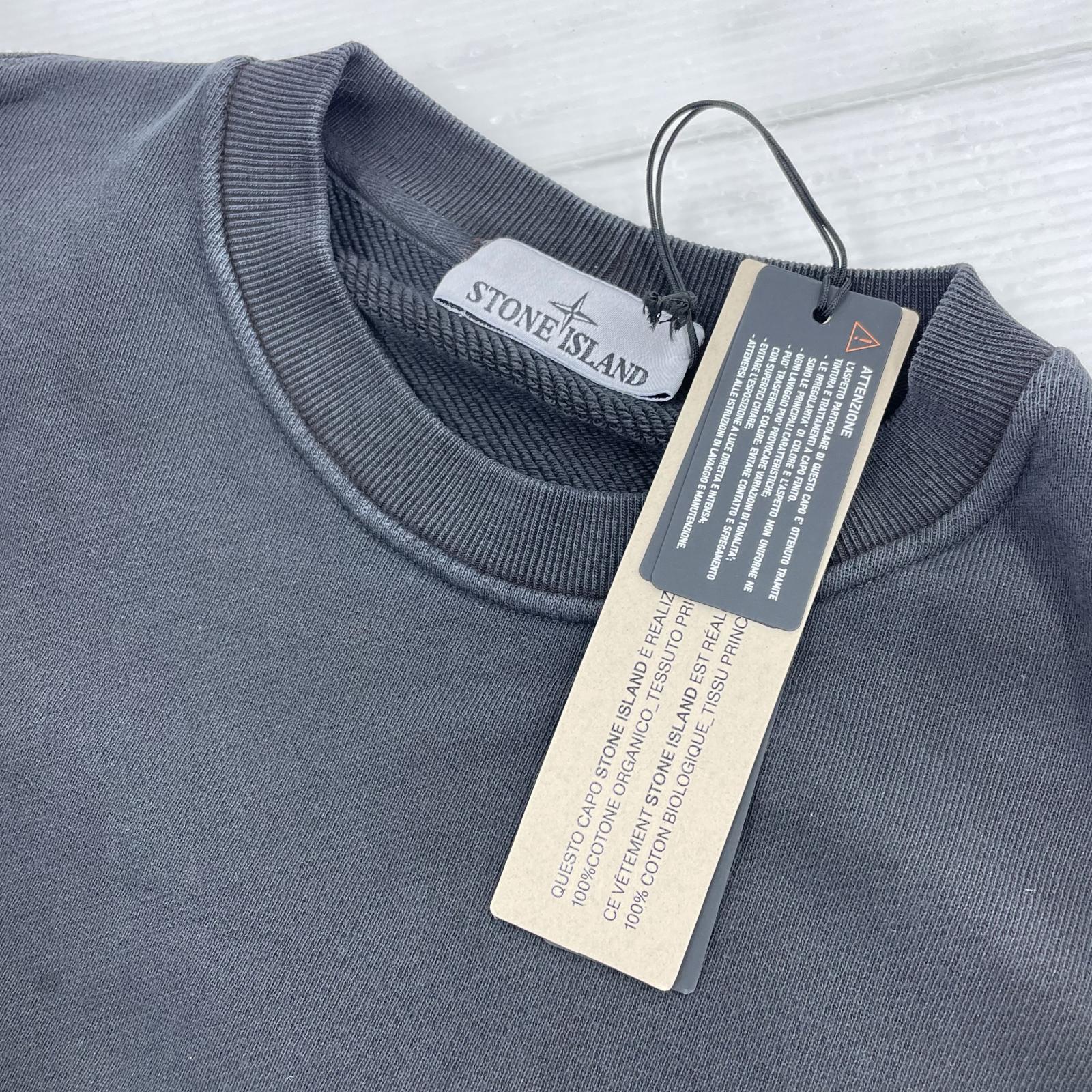 スウェット 25AW Old Effect Fleece Crewneck L L ブラック