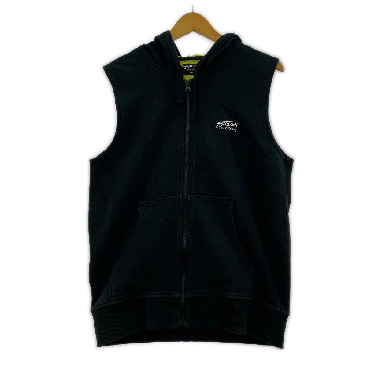 その他トップス STUSSY　毛羽立ちあり　ノースリーブ　パーカー M ブラック