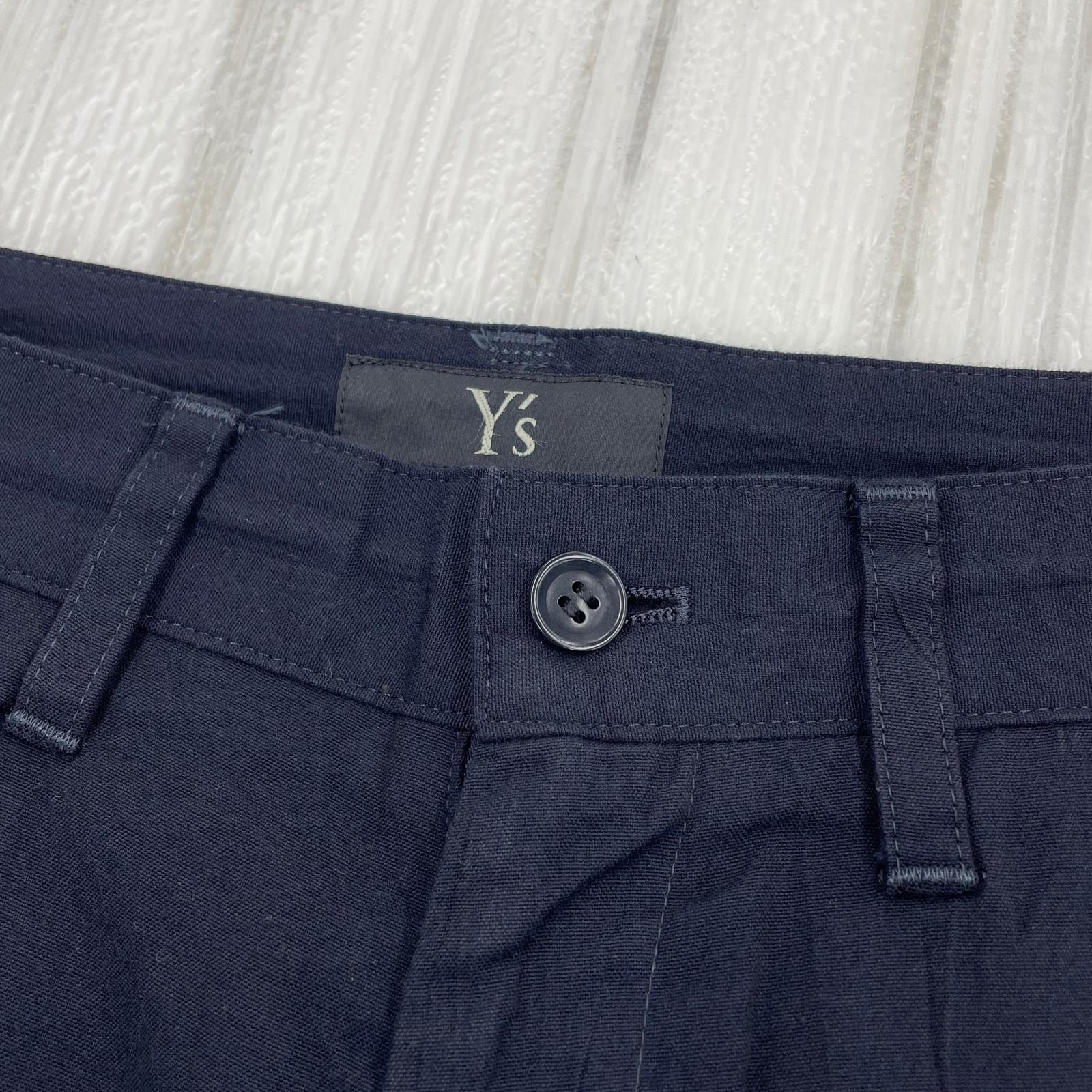 パンツ Y's コットンレーヨン ドローストリングパンツ 1 紺 1 ネイビー