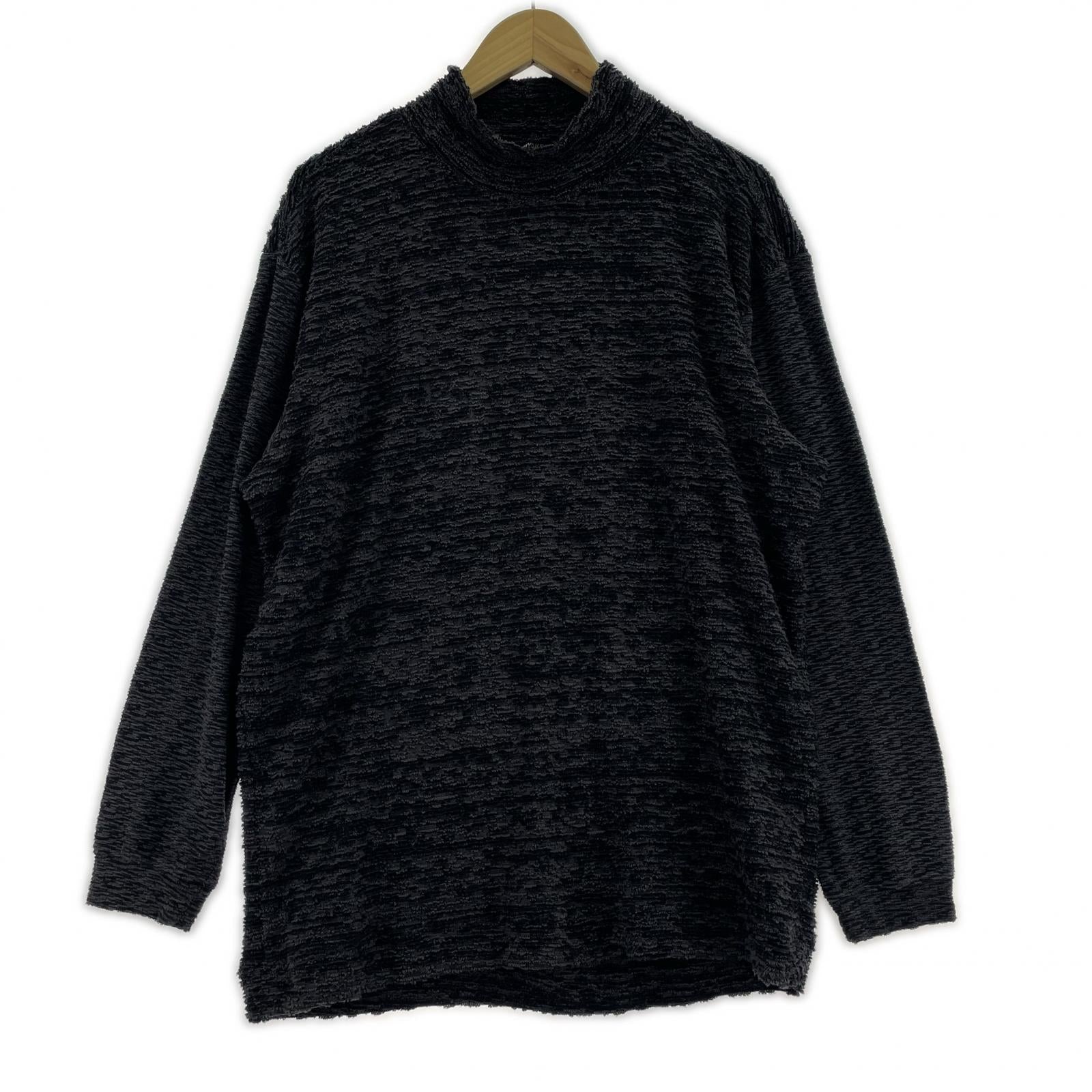ニット ISSEY MIYAKE 切替デザインパイルモックネックニット 3 グレー 3